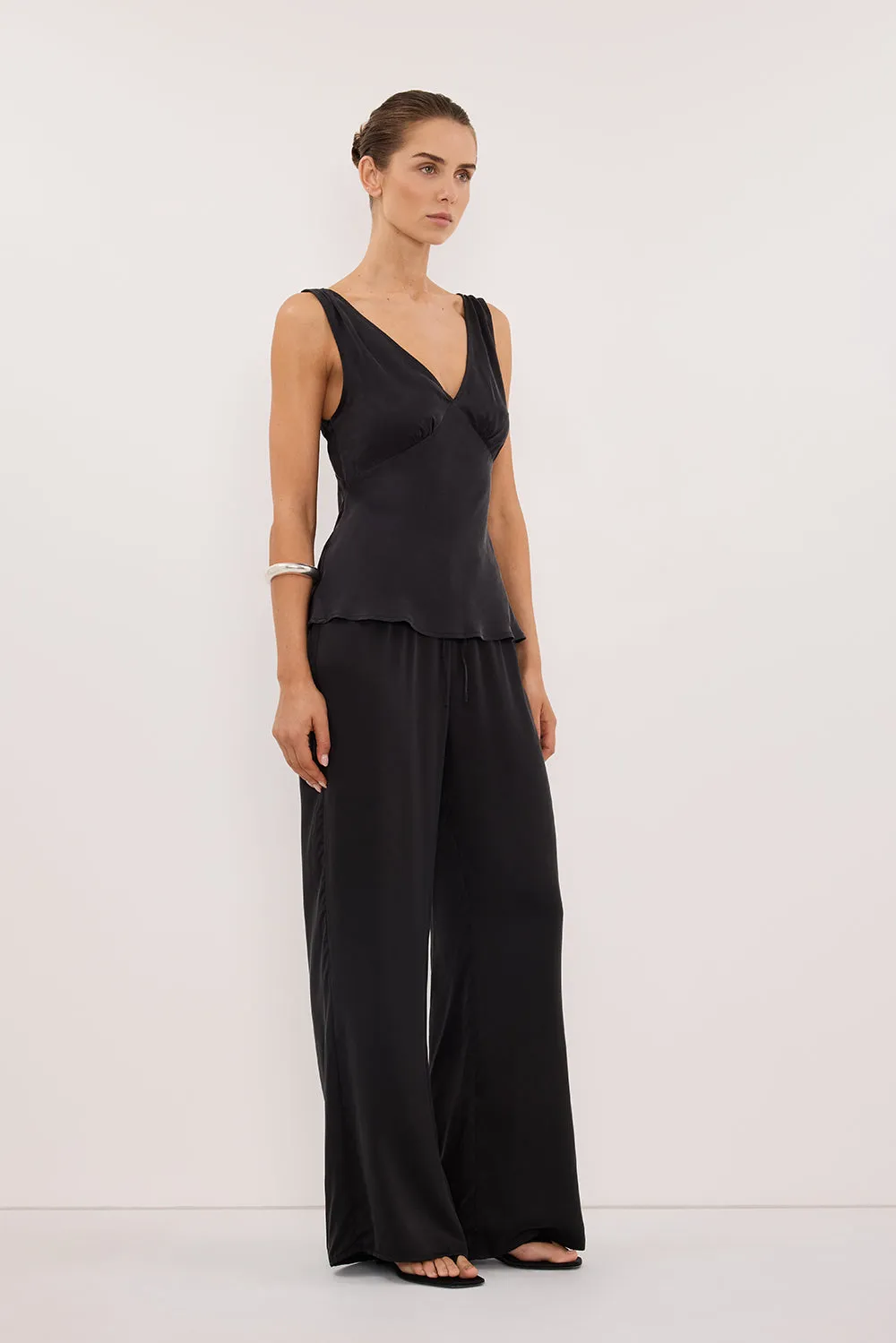 PIPPA BLACK SILK PANT sold by Dissh product image thumbnail 3