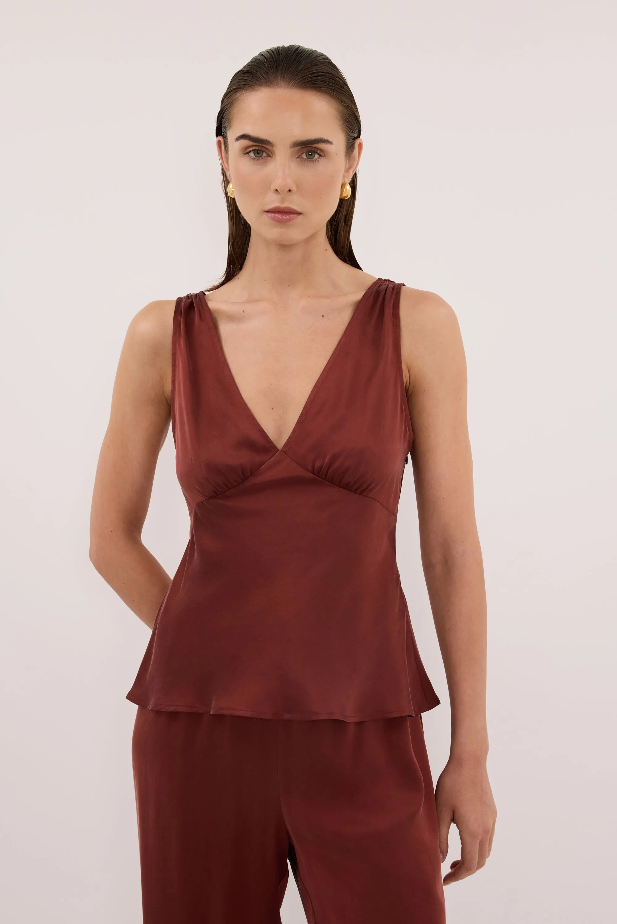 JORJA SAHARA SLEEVELESS SILK TOP sold by Dissh product image thumbnail 2