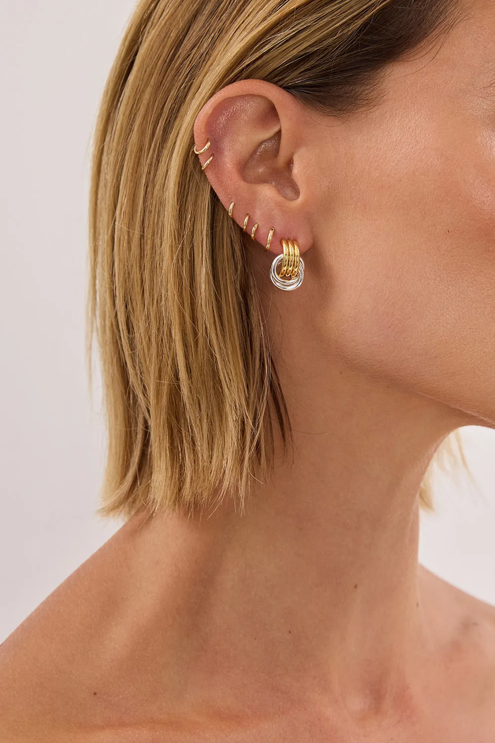 HEAVEN MAYHEM MICRO KNOT EARRING MIXED sold by Dissh product image thumbnail 3