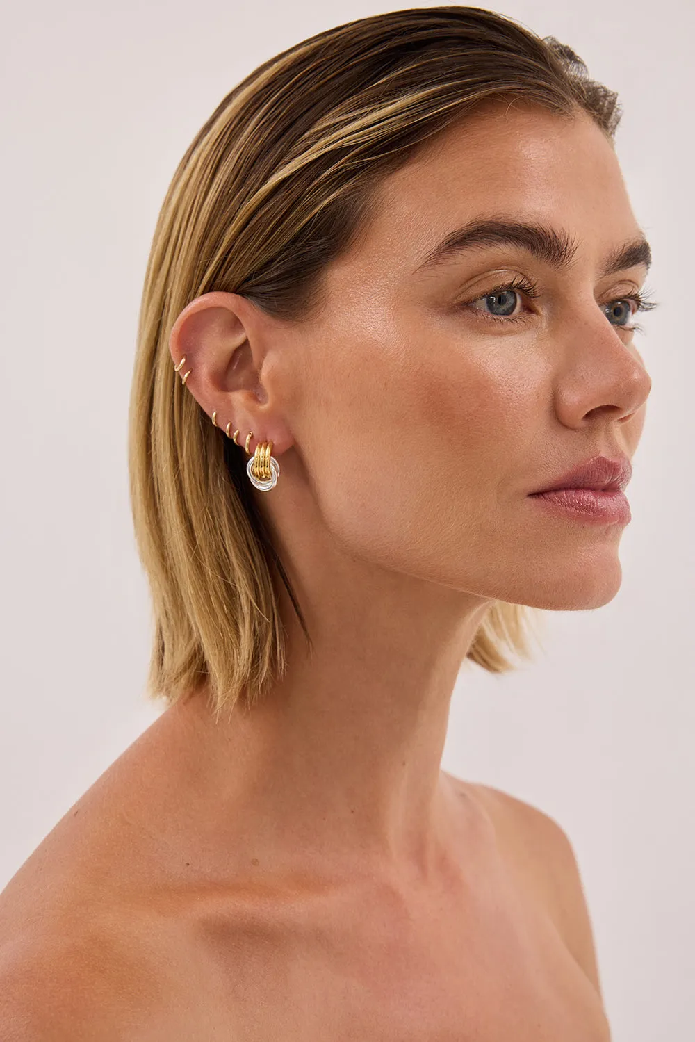 HEAVEN MAYHEM MICRO KNOT EARRING MIXED sold by Dissh product image thumbnail 2