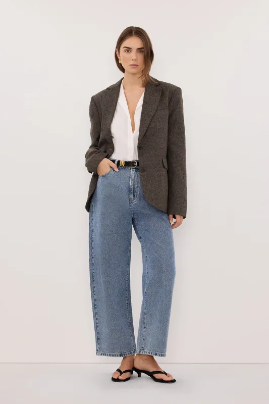 FRANK MID BLUE RELAXED JEAN made by Dissh