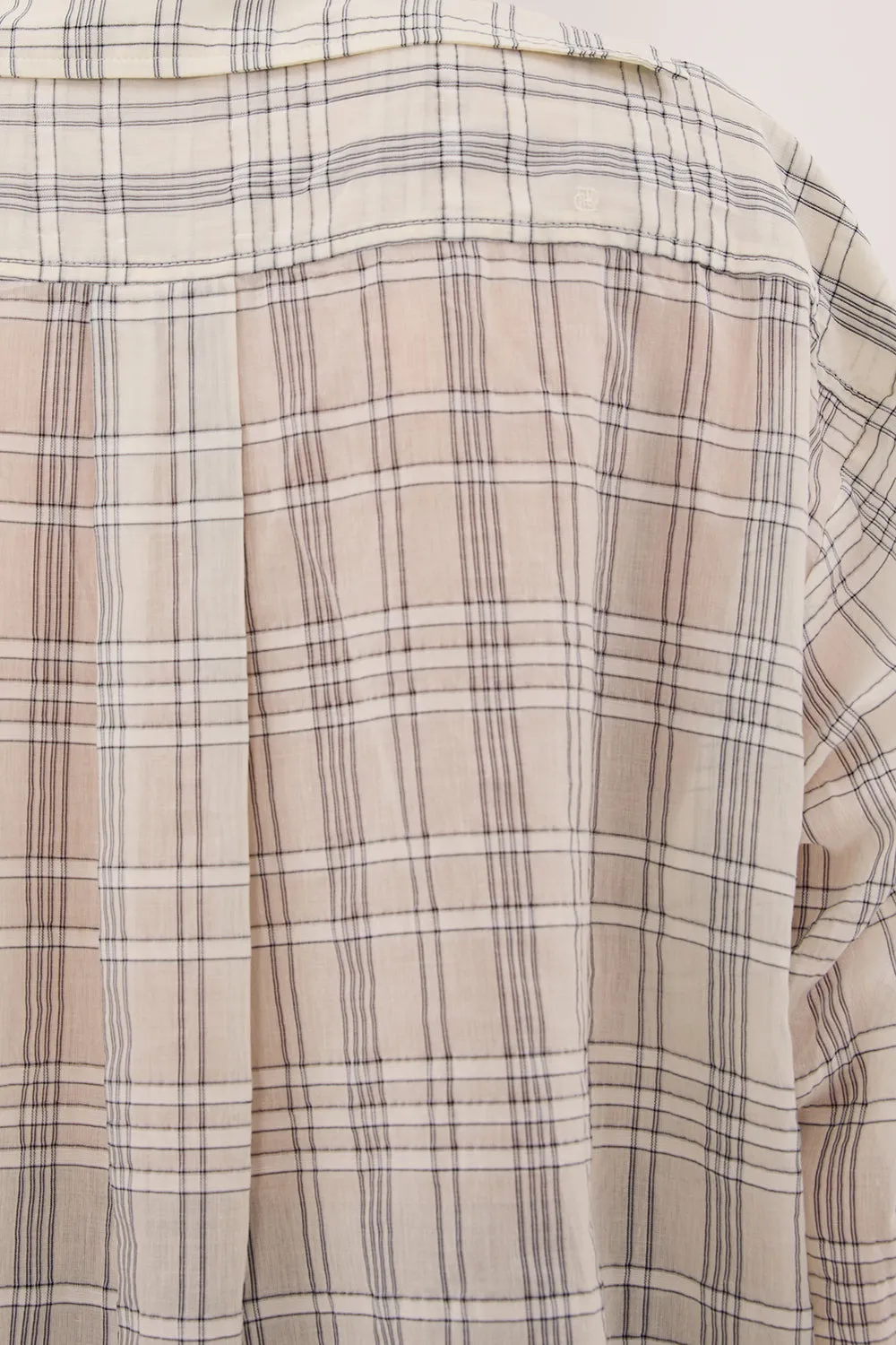 PETRA OFF WHITE CHECK SHIRT sold by Dissh product image thumbnail 5