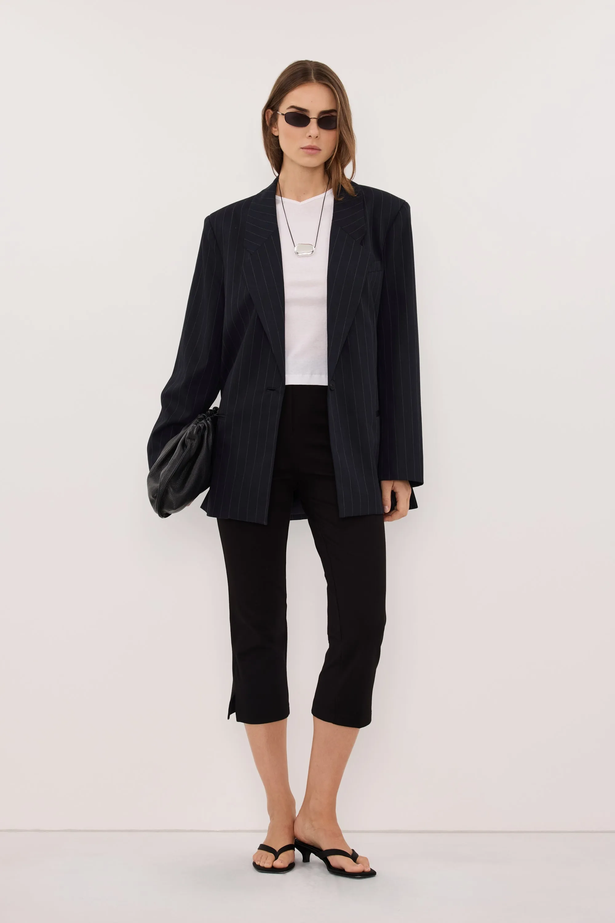 SIAN INK PINSTRIPE OVERSIZED BLAZER sold by Dissh product image thumbnail 2
