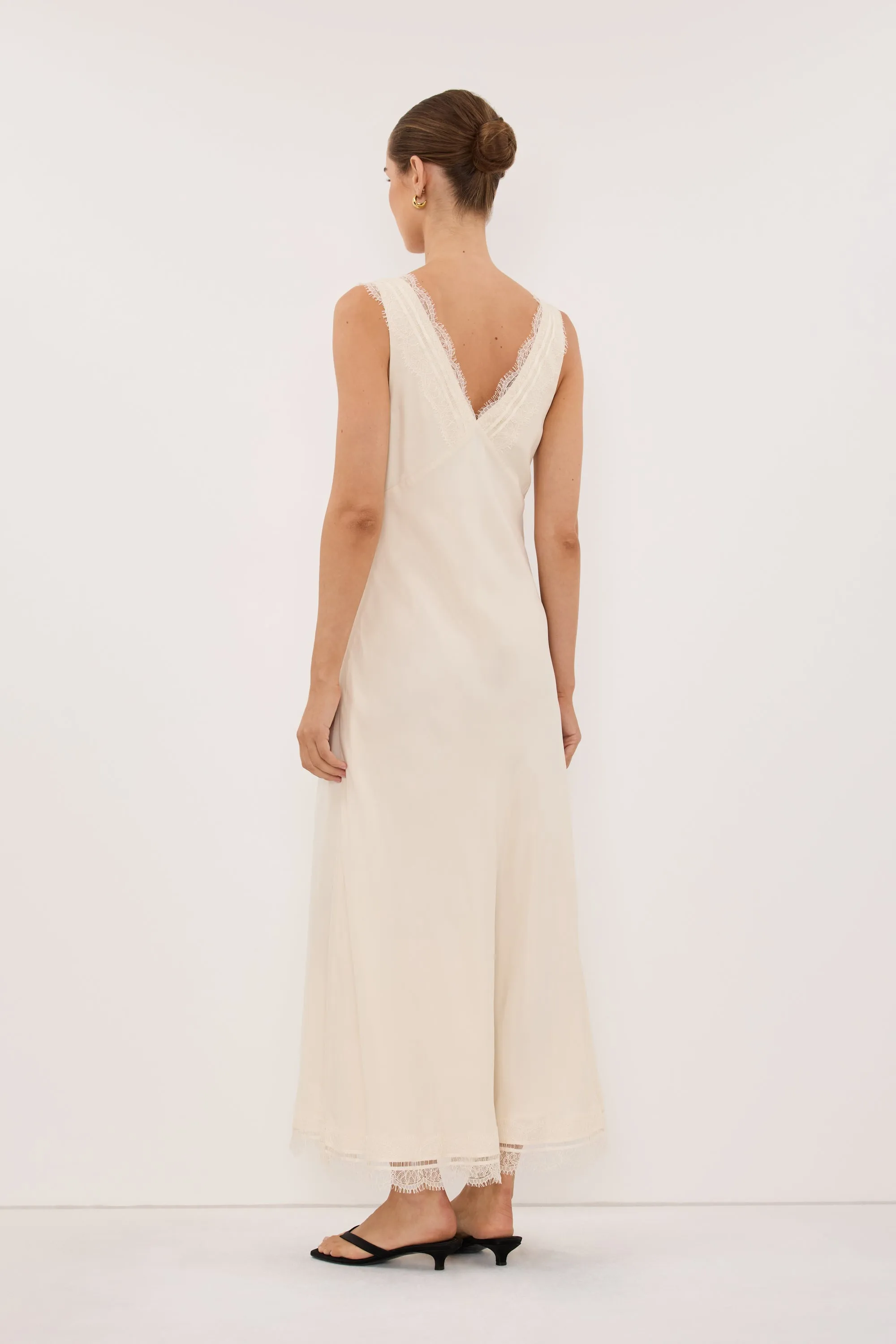 ANDREA SANDSTONE CUPRO MIDI DRESS sold by Dissh product image thumbnail 5