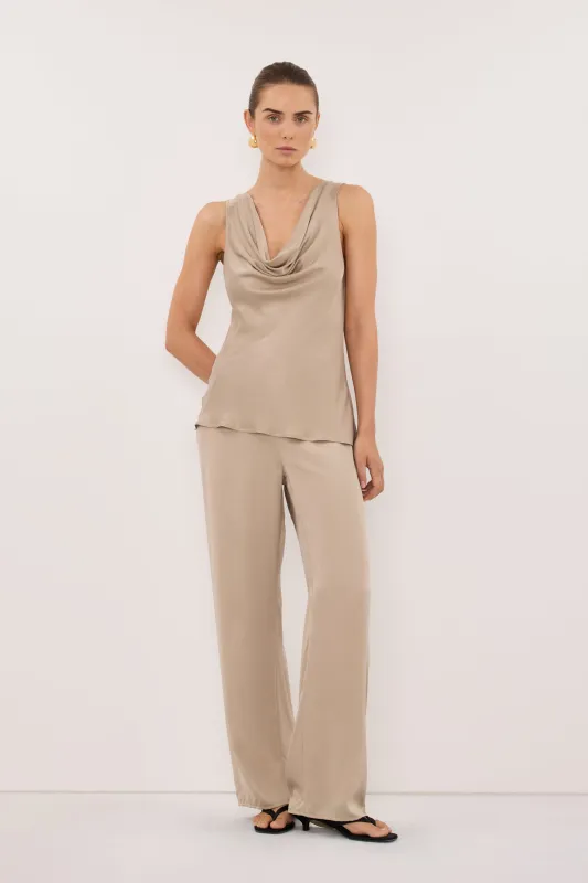 PERCY GOLD SILK PANT made by Dissh