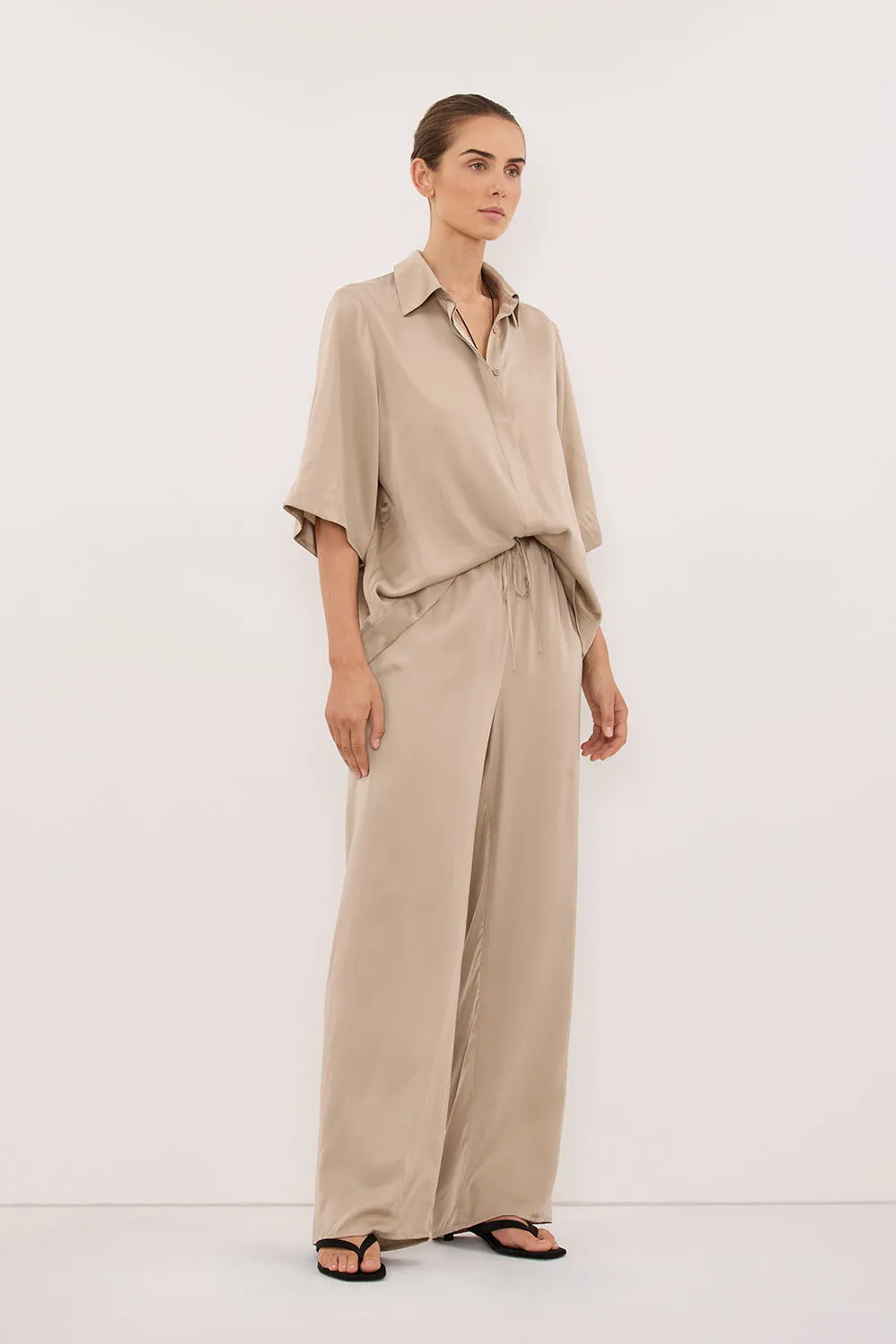 PERCY GOLD SILK SHIRT sold by Dissh product image thumbnail 3