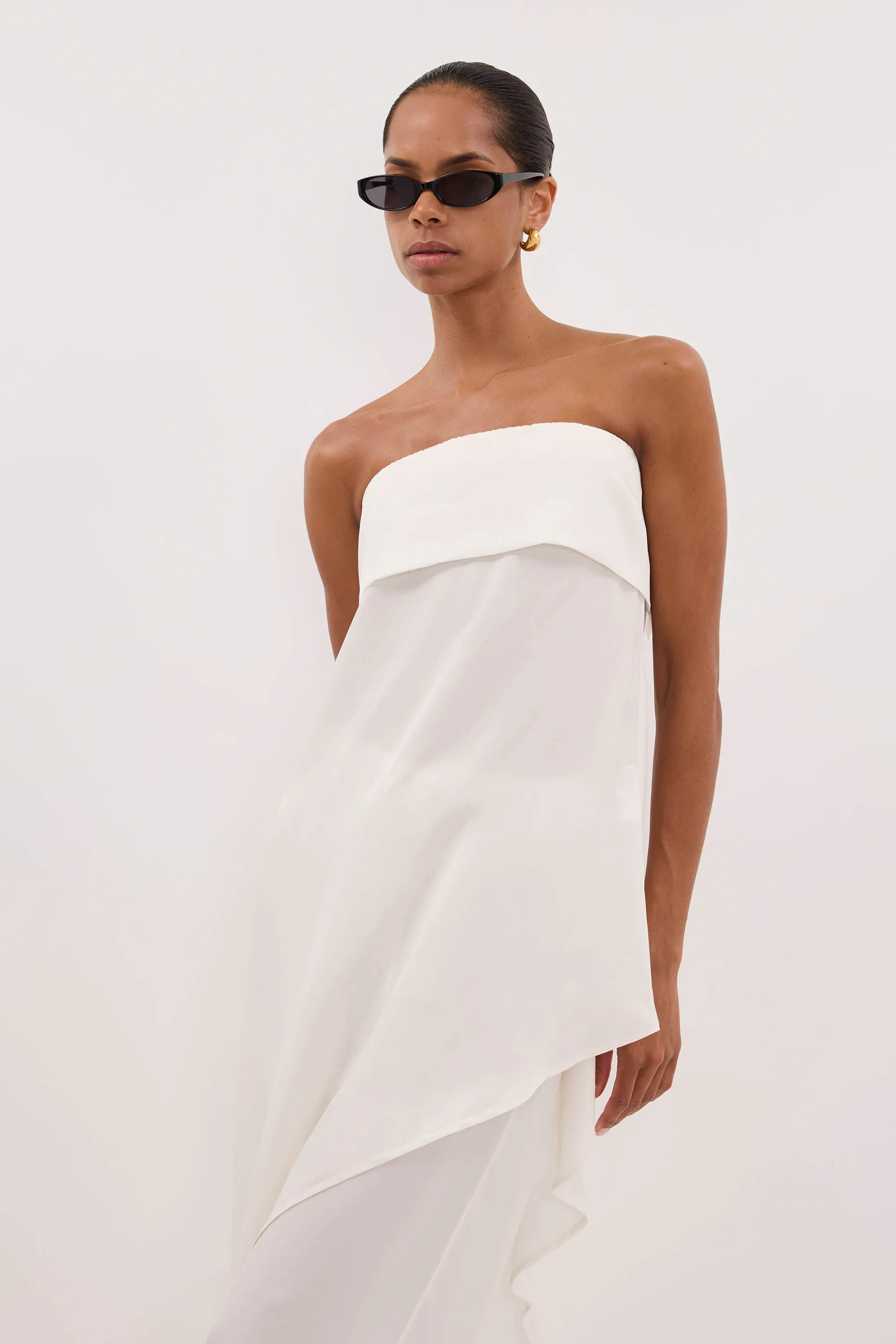 VENUS WHITE CUPRO ASYM TOP sold by Dissh product image thumbnail 2