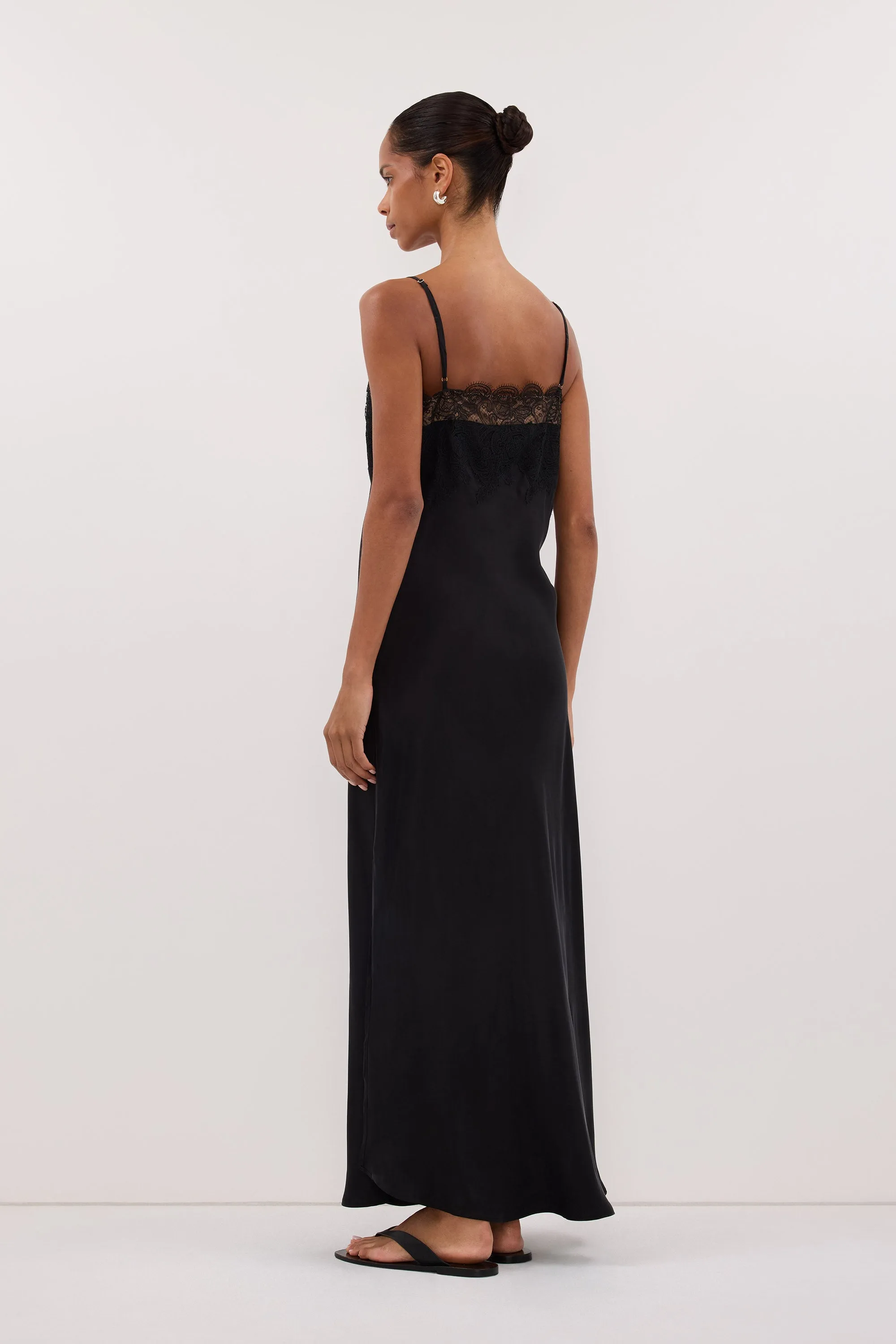 MINA BLACK CUPRO LACE DRESS sold by Dissh product image thumbnail 4