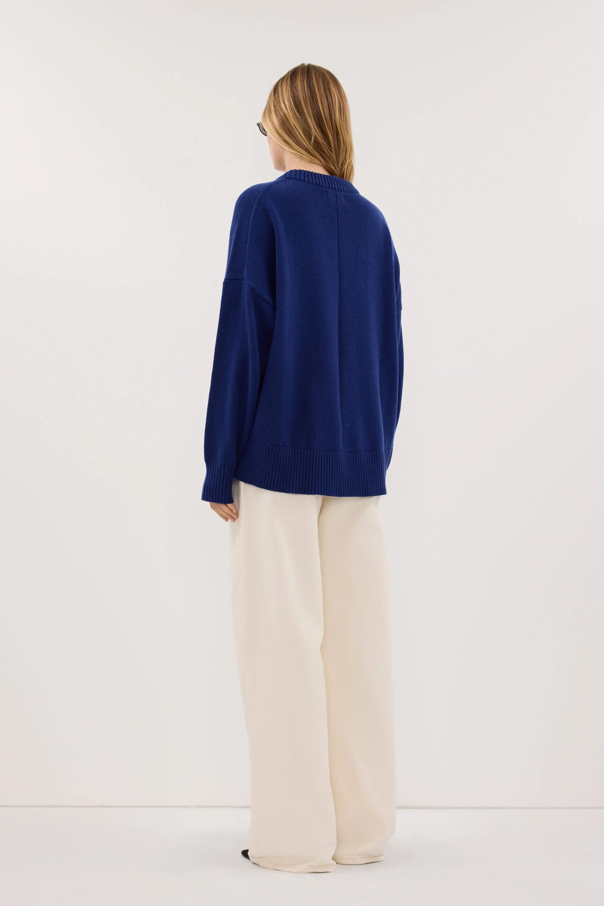 CECILIA COBALT CREW NECK JUMPER sold by Dissh product image thumbnail 5