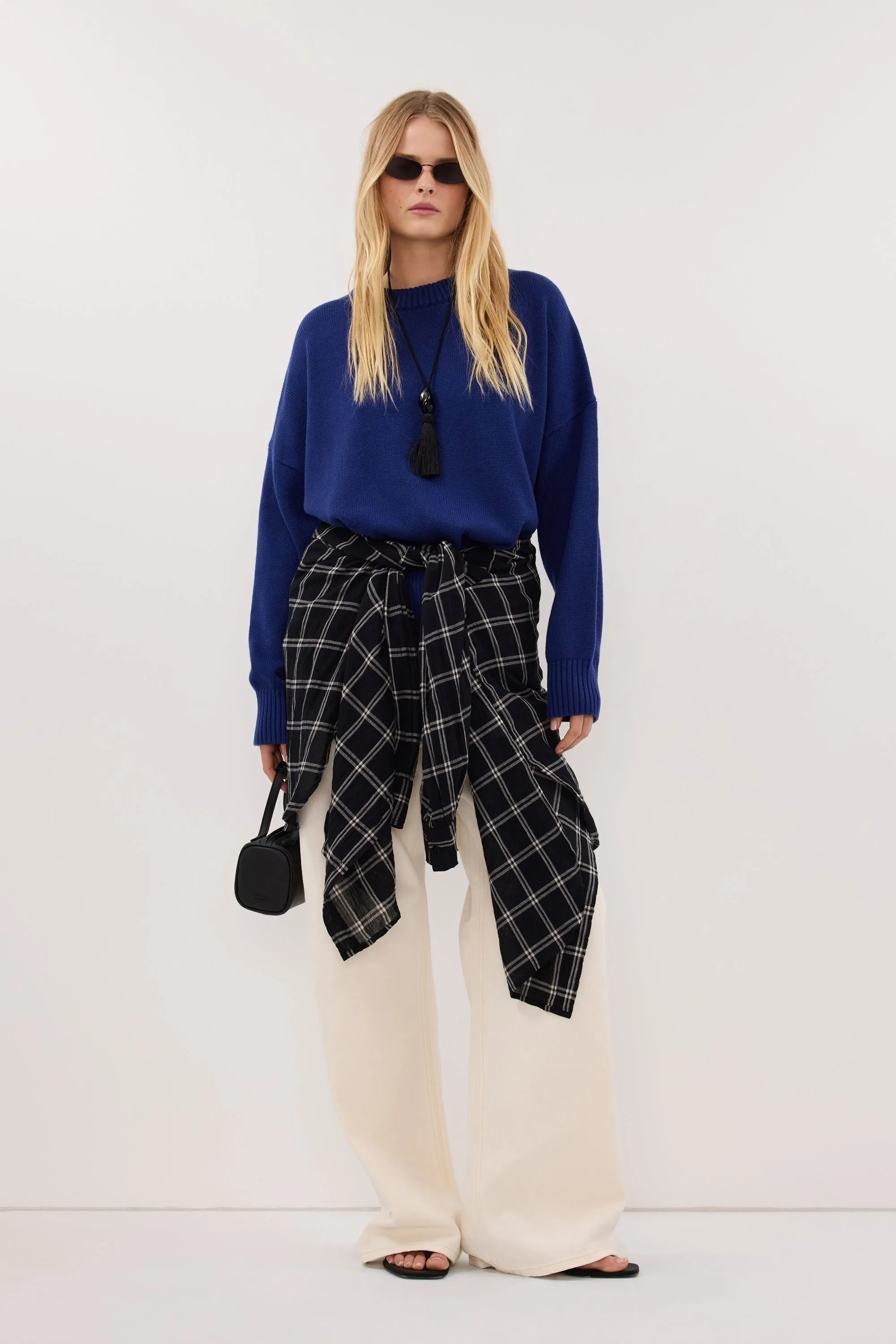 CECILIA COBALT CREW NECK JUMPER sold by Dissh product image thumbnail 3