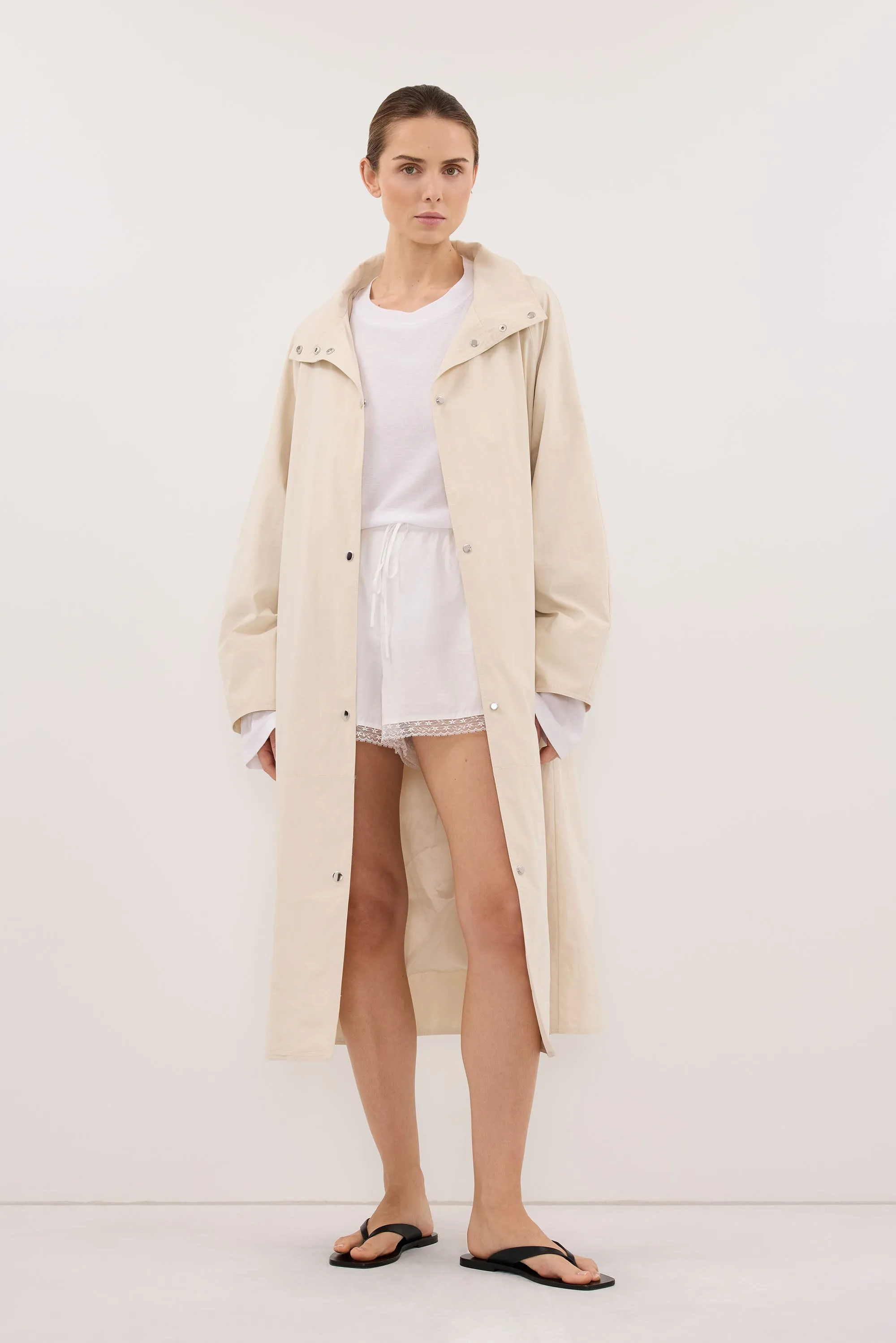 MARIS OYSTER LIGHTWEIGHT TRENCH COAT sold by Dissh product image thumbnail 3