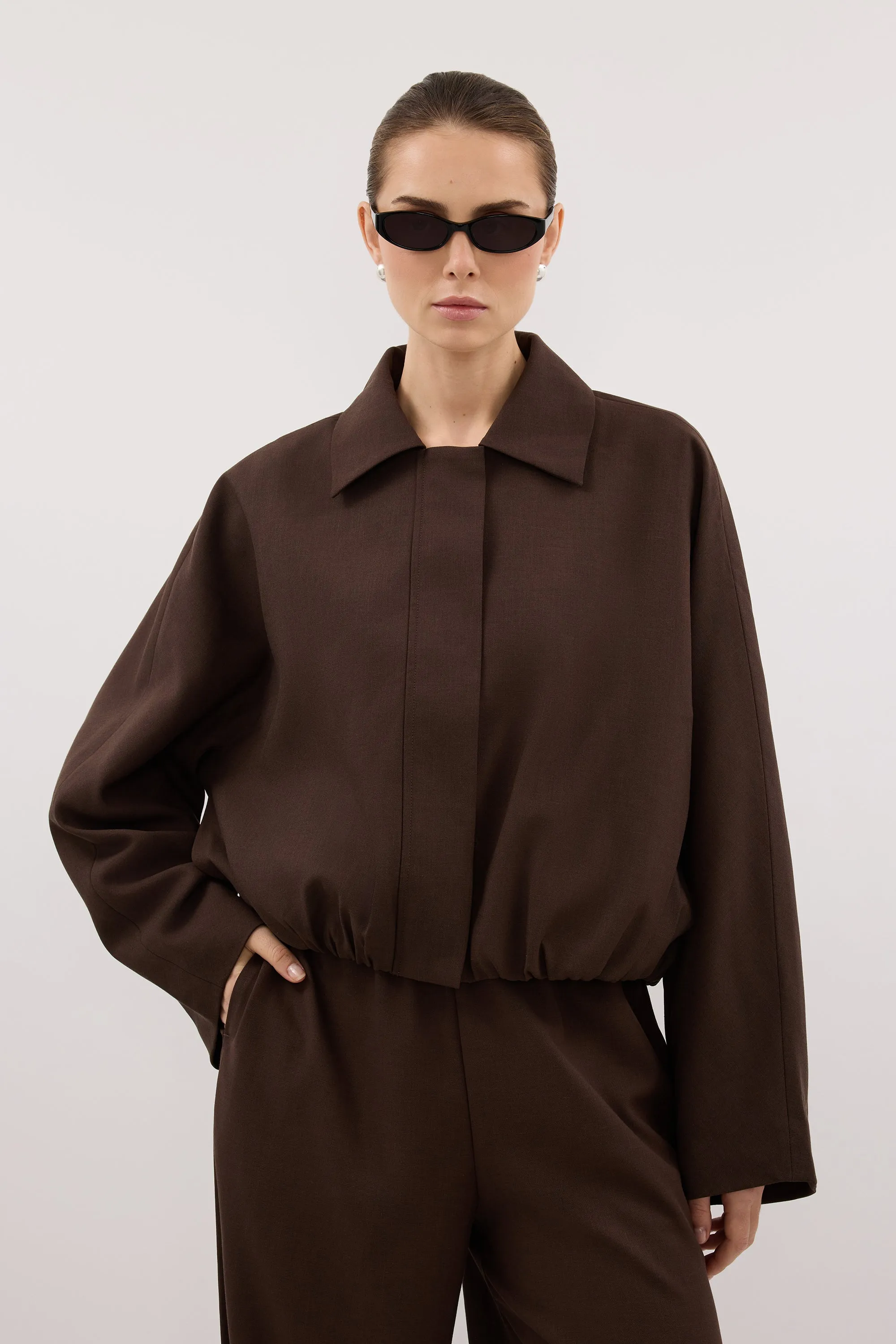 KENDALL MILK CHOC BOMBER JACKET sold by Dissh product image thumbnail 2