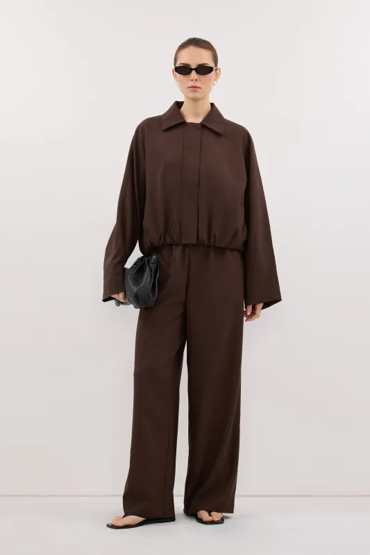 KENDALL MILK CHOC BOMBER JACKET made by Dissh