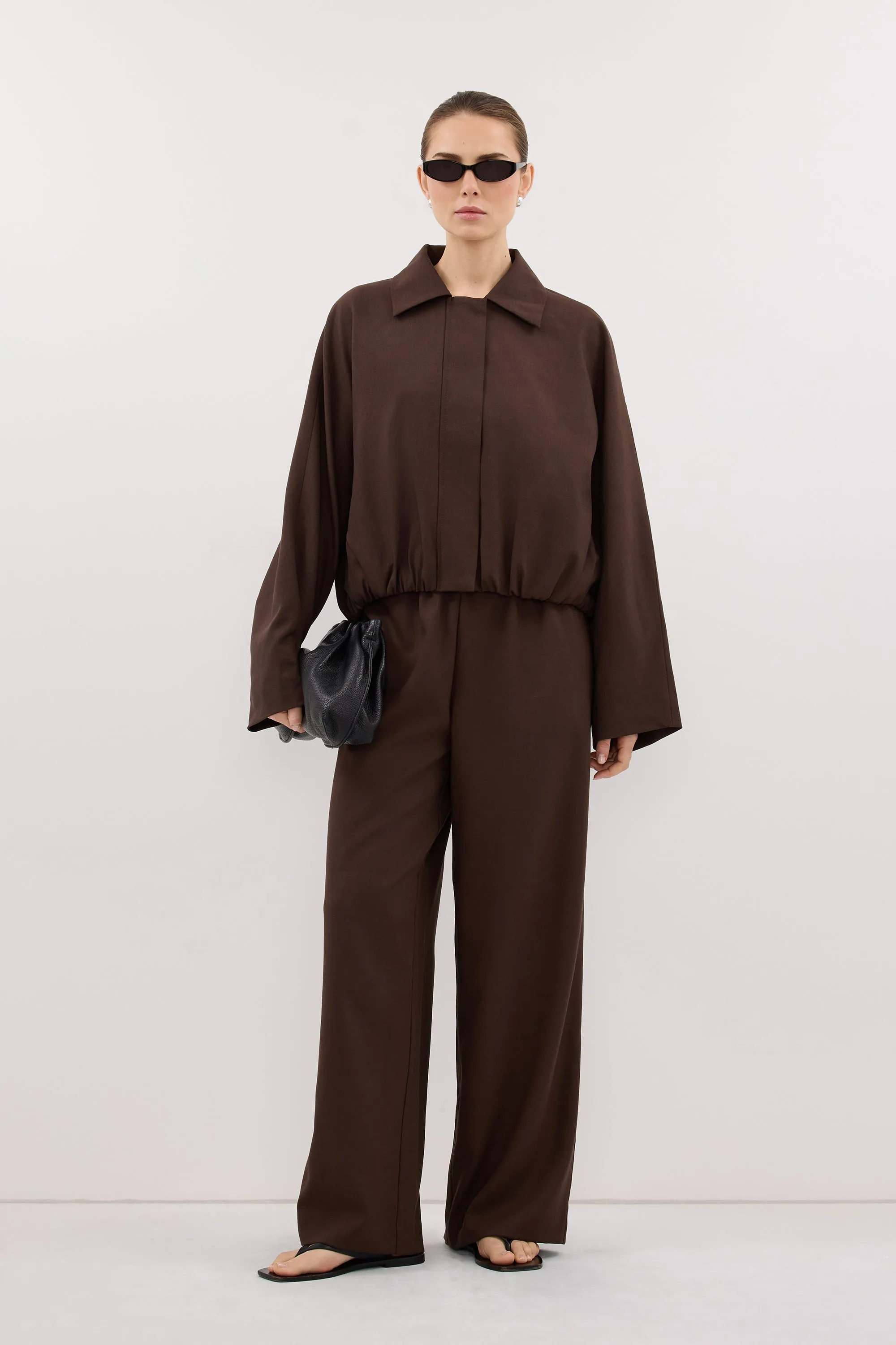 KENDALL MILK CHOC BOMBER JACKET sold by Dissh