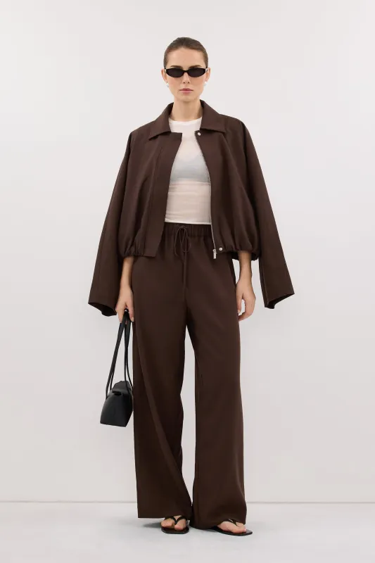 KENDALL MILK CHOC DRAWSTRING PANT made by Dissh