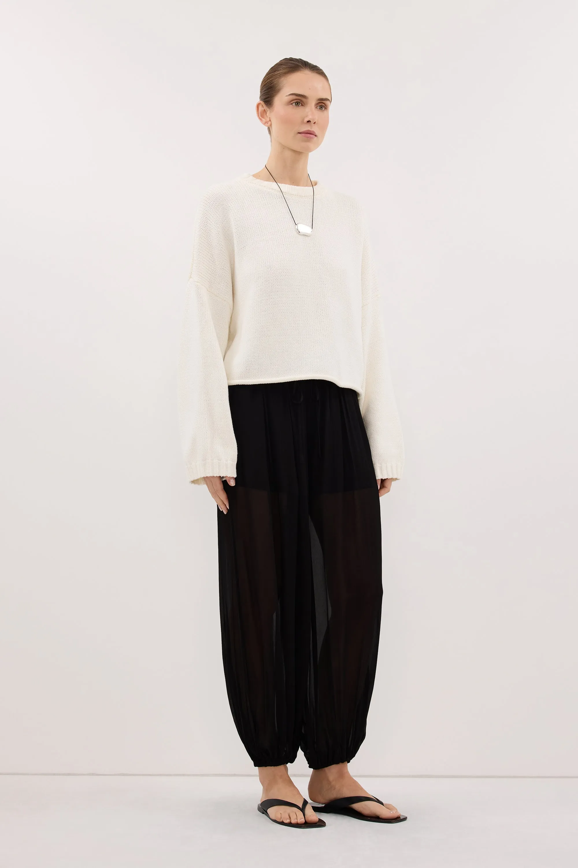 BAY IVORY KNIT JUMPER sold by Dissh product image thumbnail 3