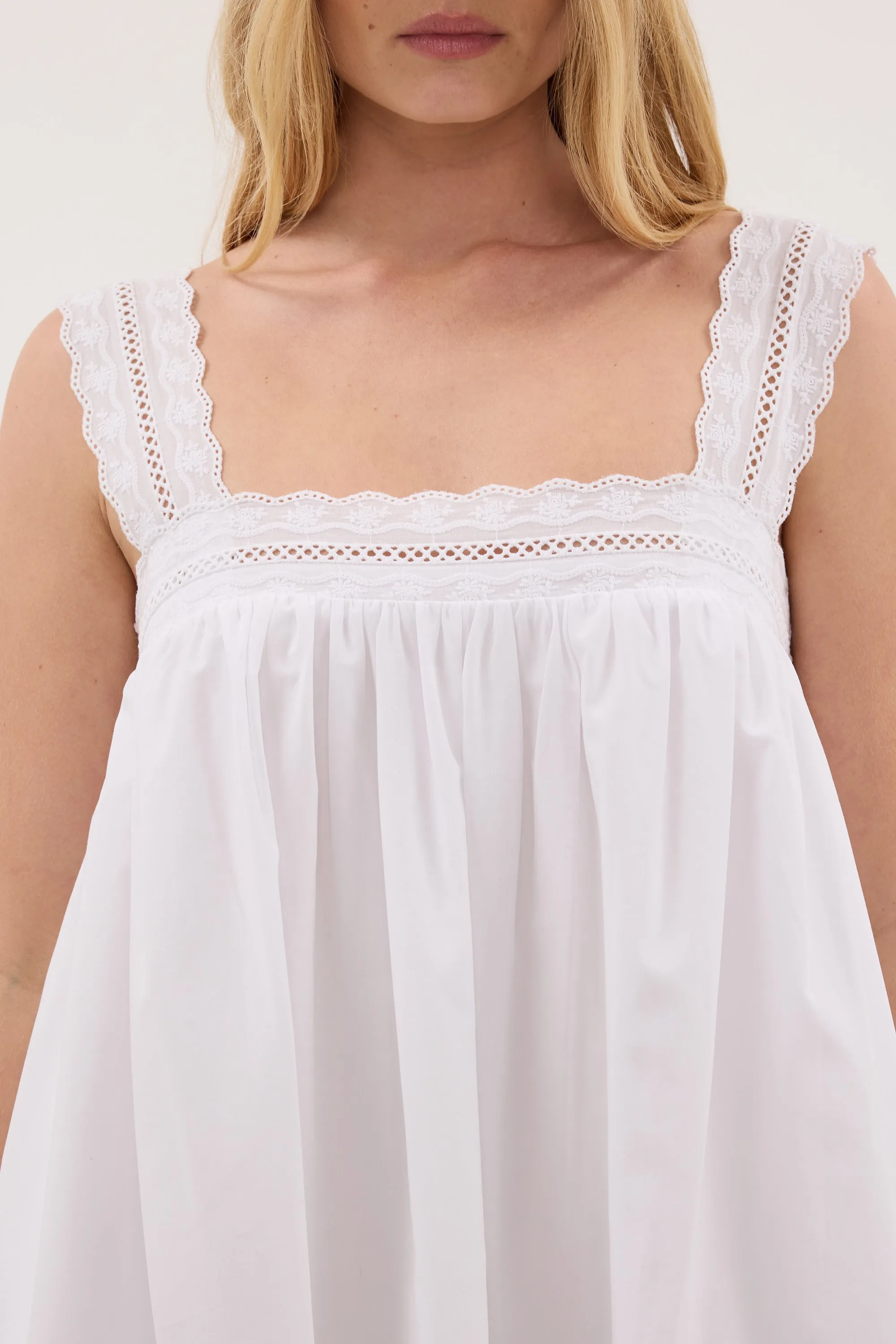 MIRANDA WHITE LACE TRIM MINI DRESS sold by Dissh product image thumbnail 5