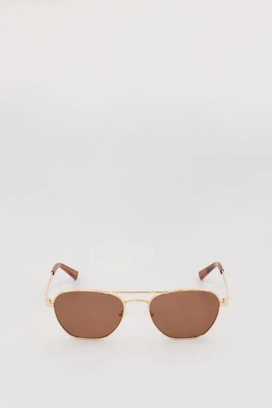 LUV LOU THE CHLOE GOLD SUNGLASSES made by Dissh