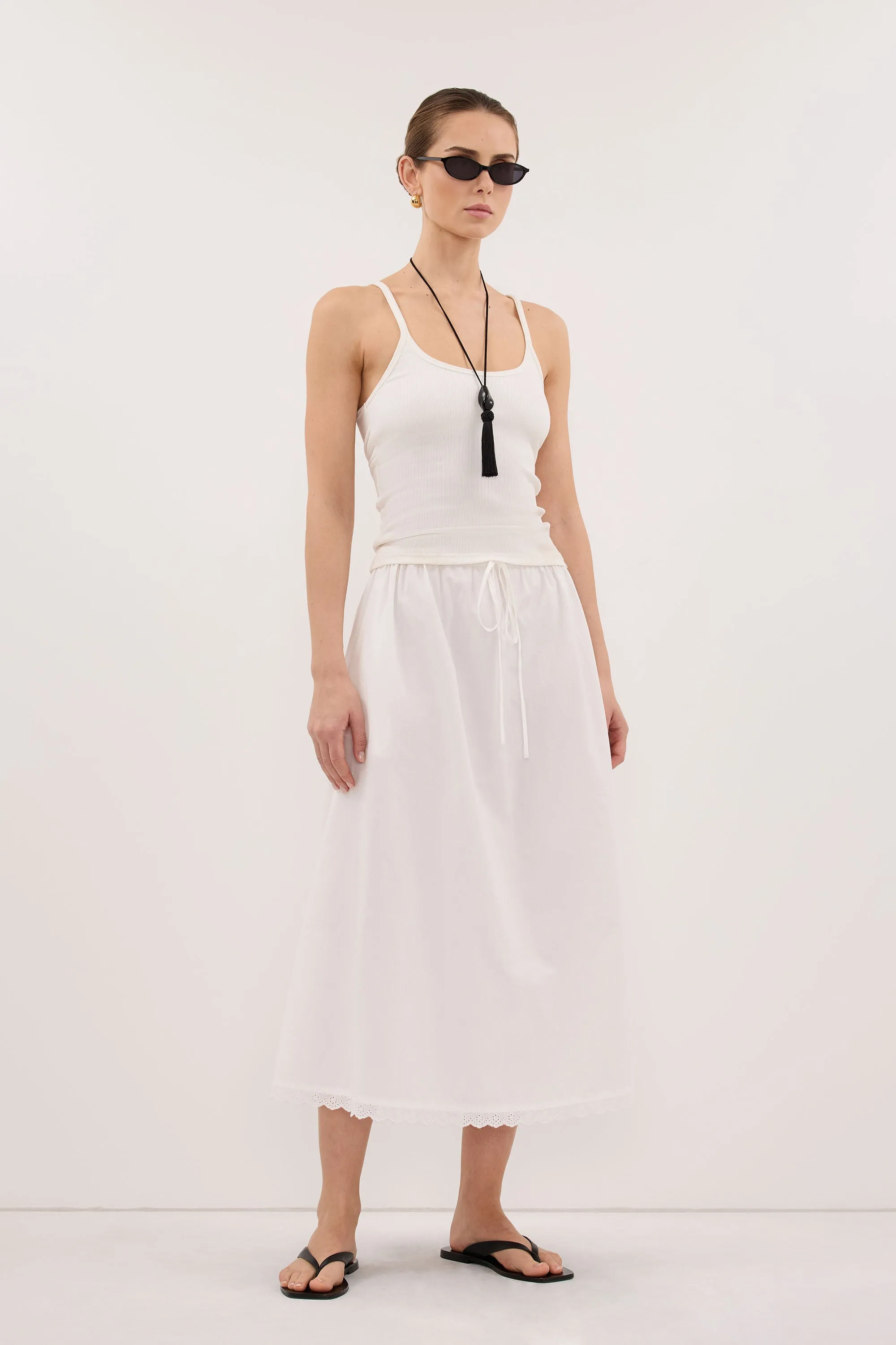 GEORGINA OFF WHITE TANK sold by Dissh product image thumbnail 4