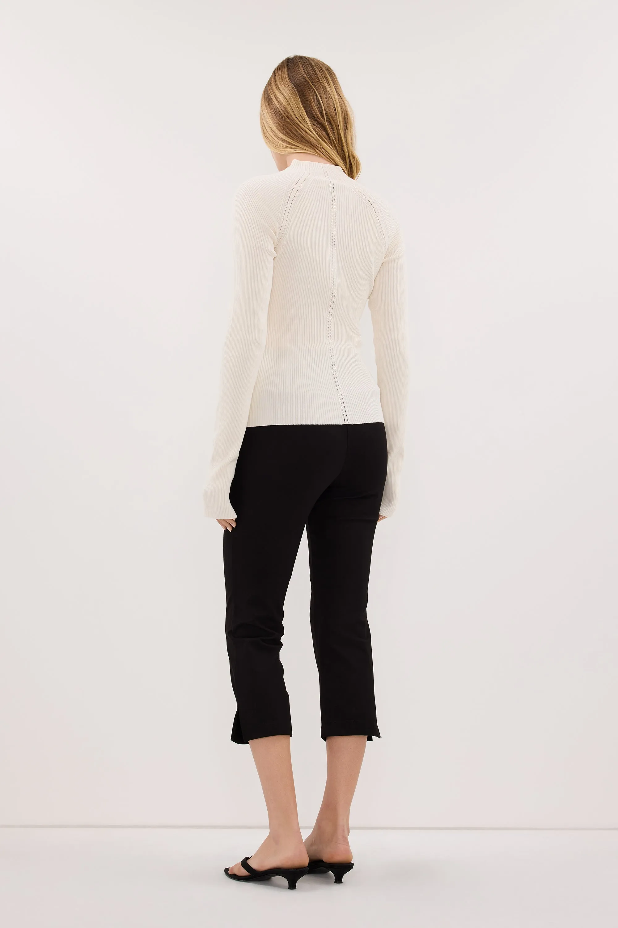 ANGEL CREAM RAGLAN FUNNEL NECK TOP sold by Dissh product image thumbnail 4