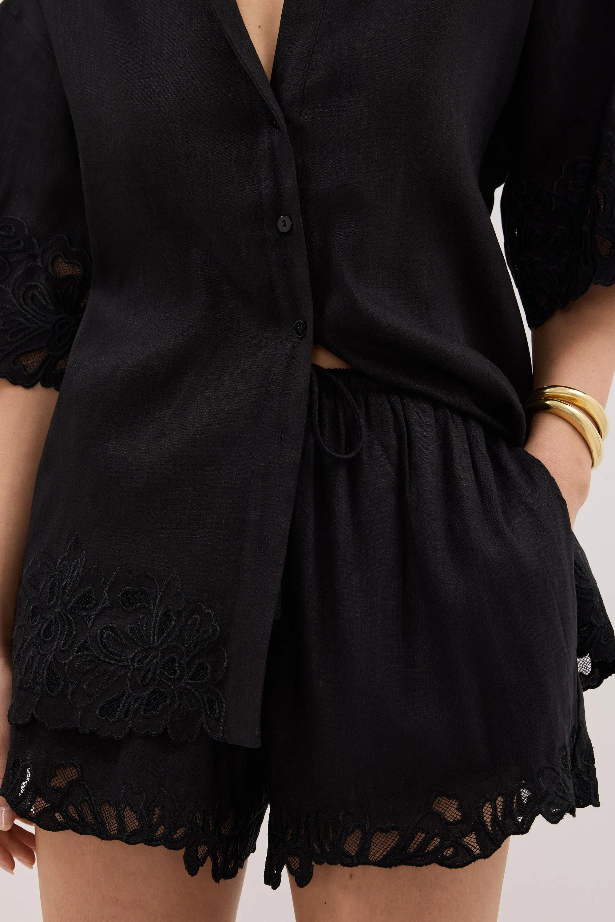 ZARIA BLACK SHORT sold by Dissh product image thumbnail 5