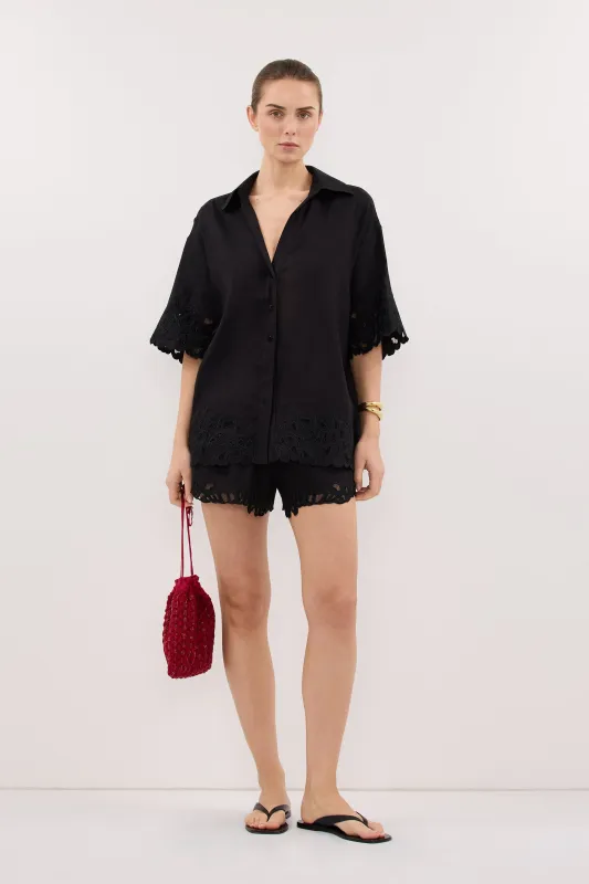 ZARIA BLACK SHORT made by Dissh