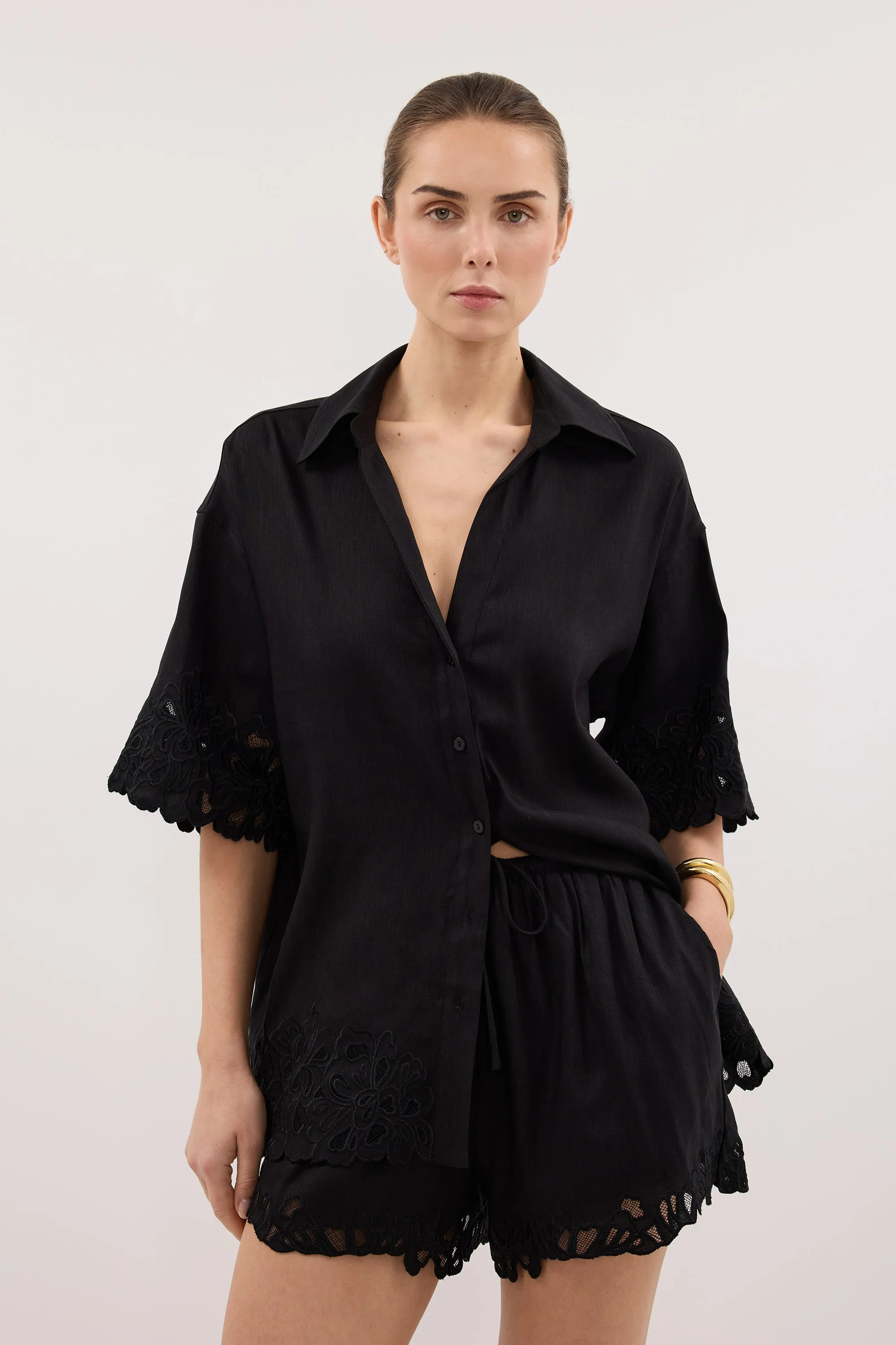 ZARIA BLACK SHORT sold by Dissh product image thumbnail 2