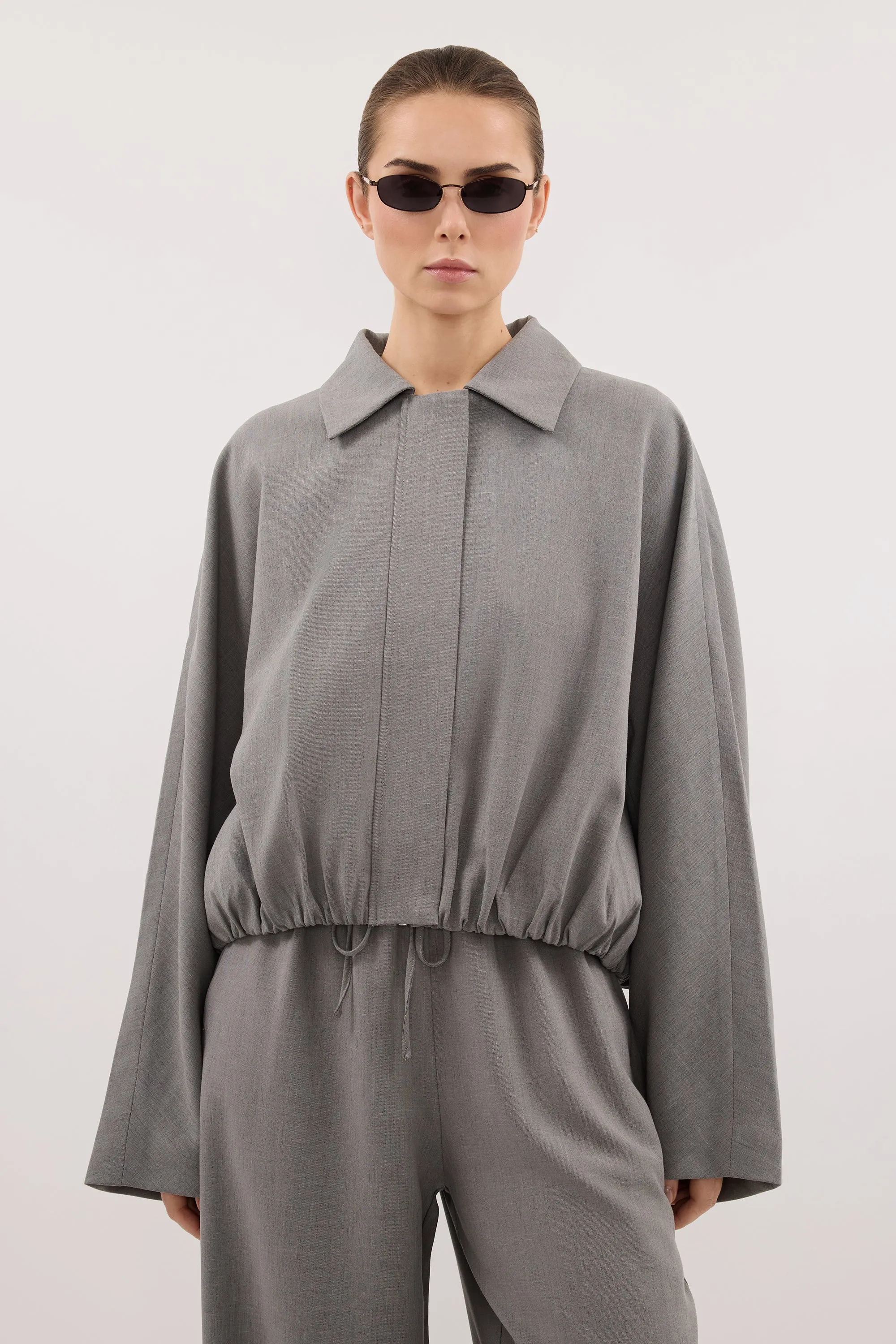 KENDALL STEEL GREY BOMBER JACKET sold by Dissh product image thumbnail 2