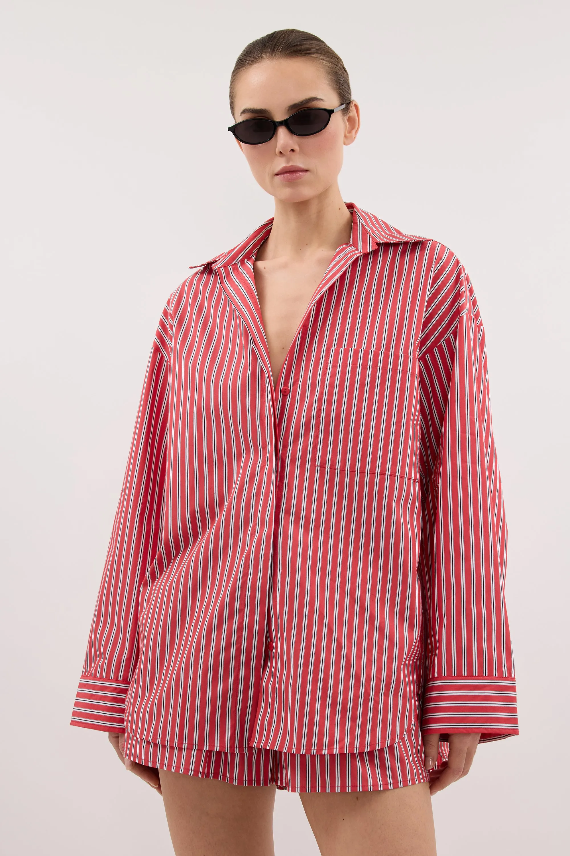 MISHA RED STRIPE SHIRT sold by Dissh product image thumbnail 2
