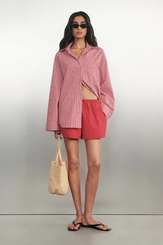 MISHA RED STRIPE SHIRT made by Dissh