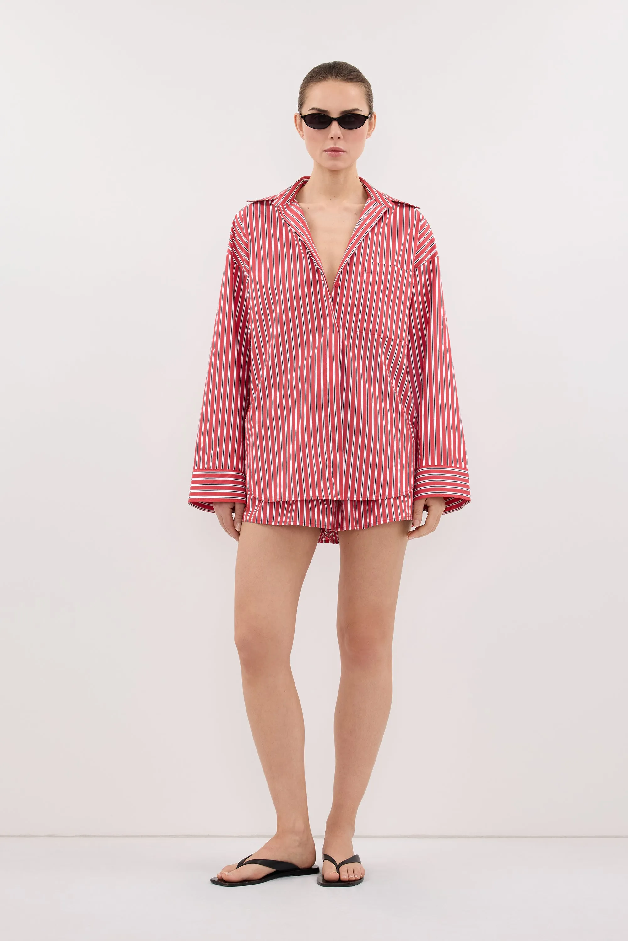 MISHA RED STRIPE SHIRT sold by Dissh product image thumbnail 3