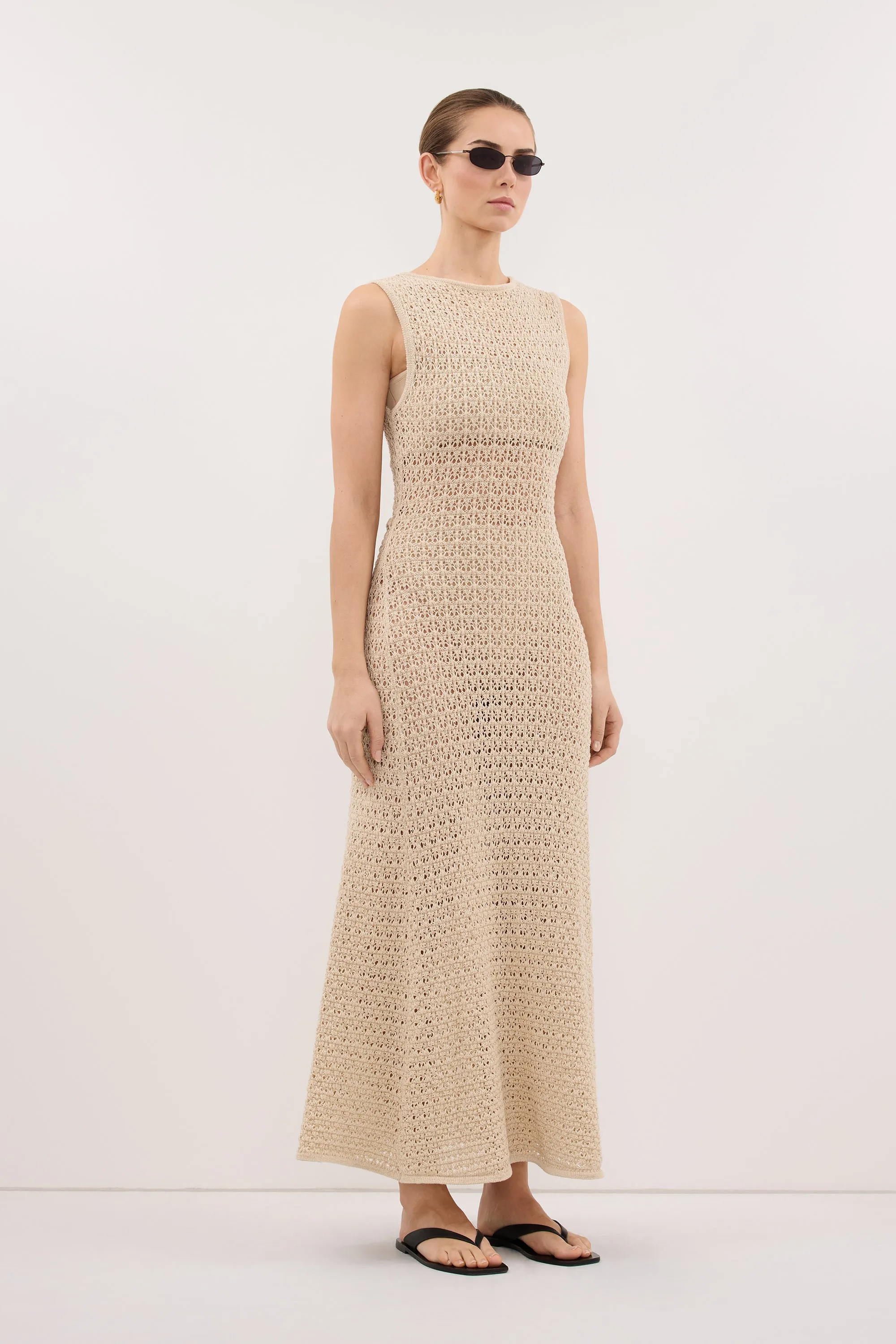 HALO NATURAL KNIT MAXI DRESS sold by Dissh product image thumbnail 4