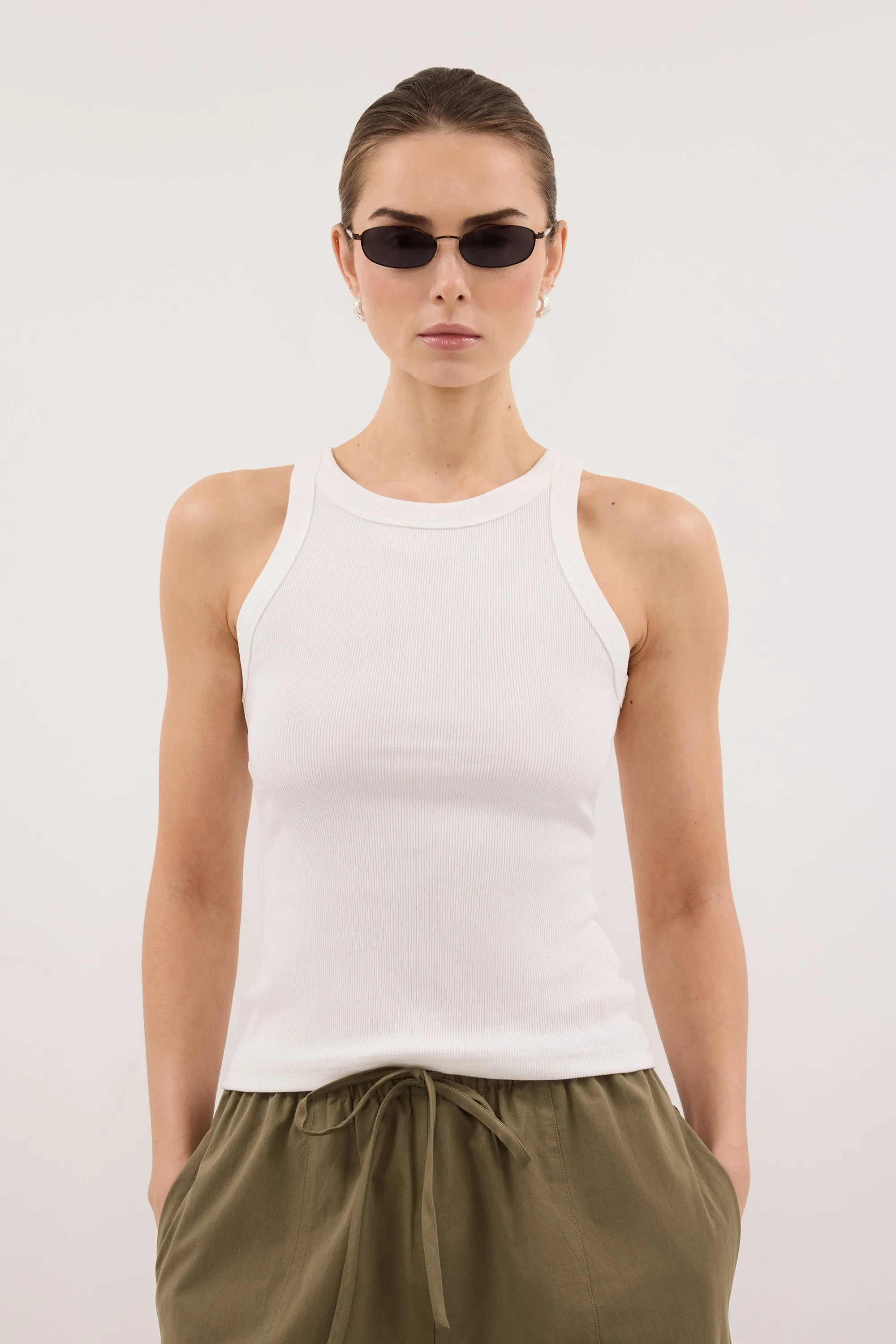 MELINA WHITE TANK sold by Dissh product image thumbnail 2