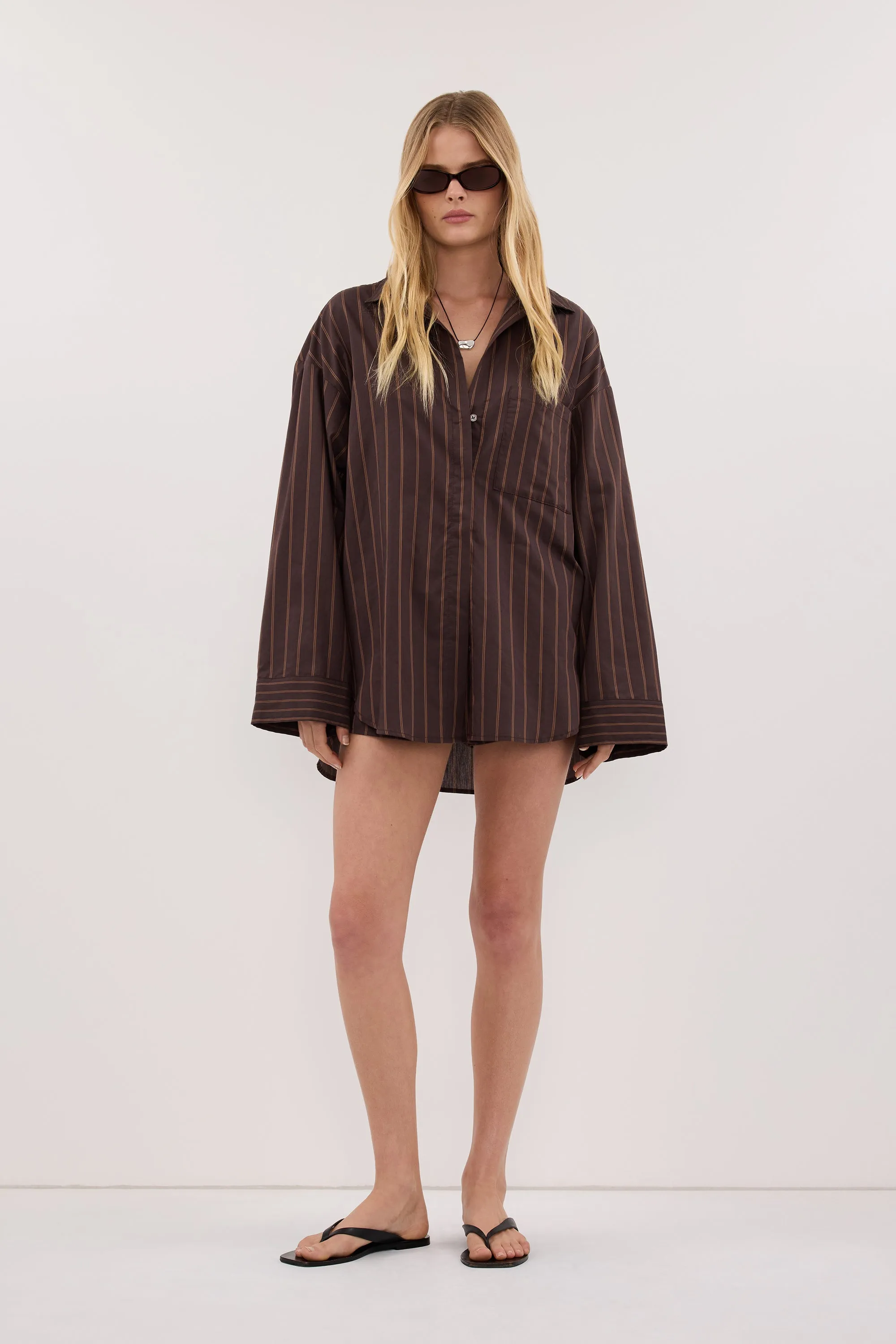 FABLE CHOC SILK BLEND SHIRT sold by Dissh product image thumbnail 3