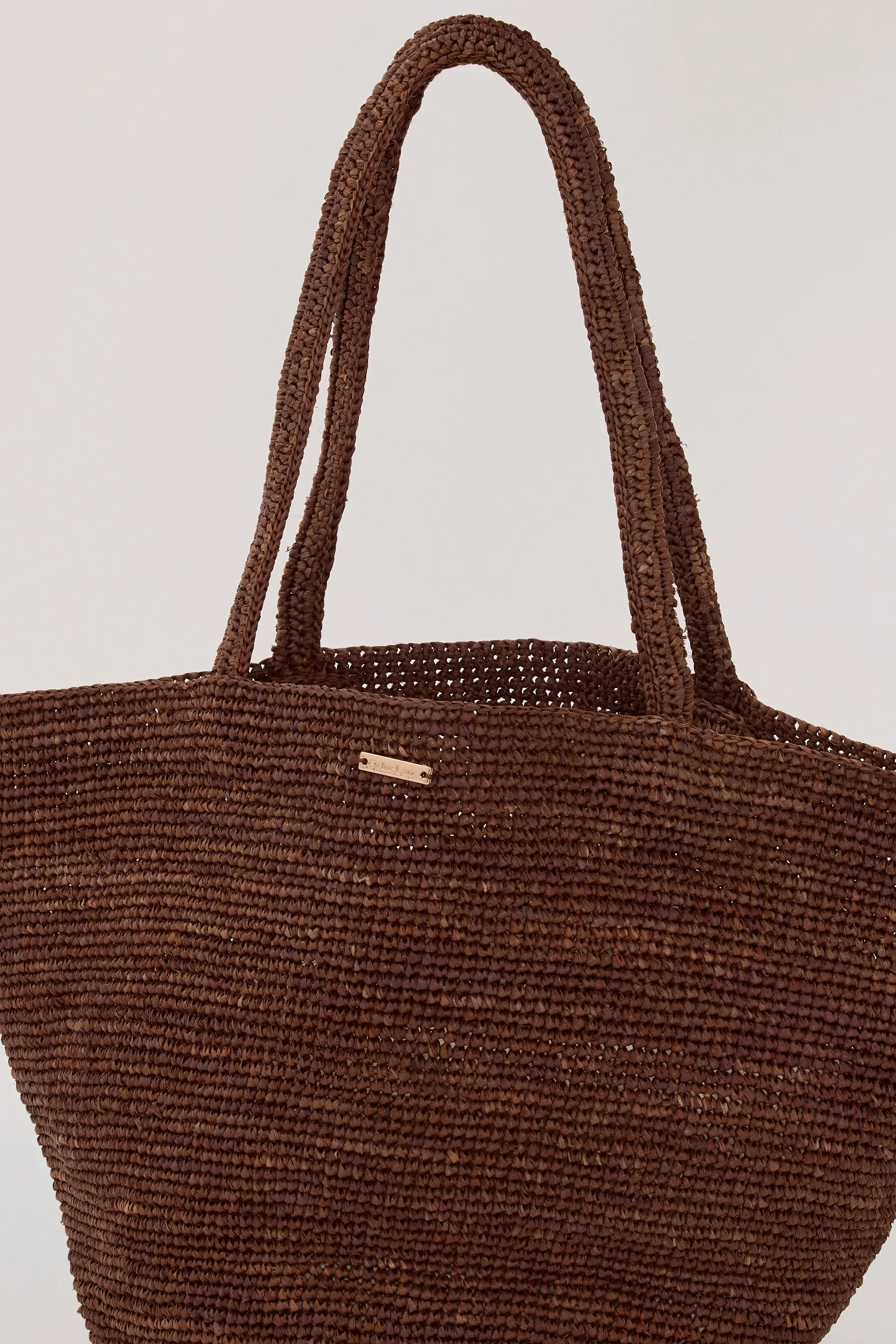 OCHRE LANE COCOA MINI RAFFIA TOTE sold by Dissh product image thumbnail 4