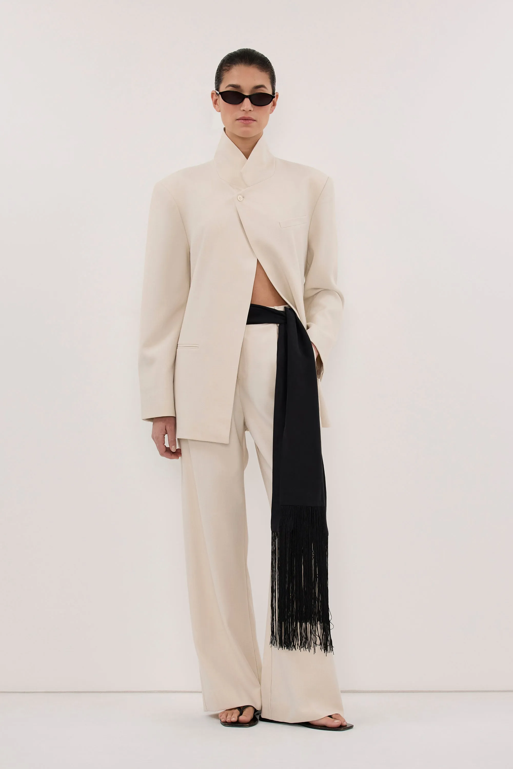 TRINITY BONE TAILORED PANT sold by Dissh