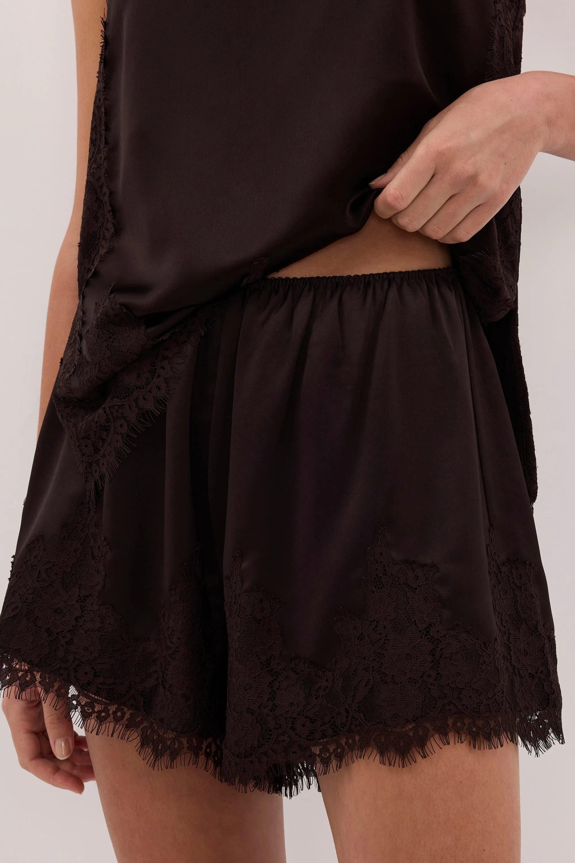 SELENE ESPRESSO SATIN SHORT sold by Dissh product image thumbnail 5