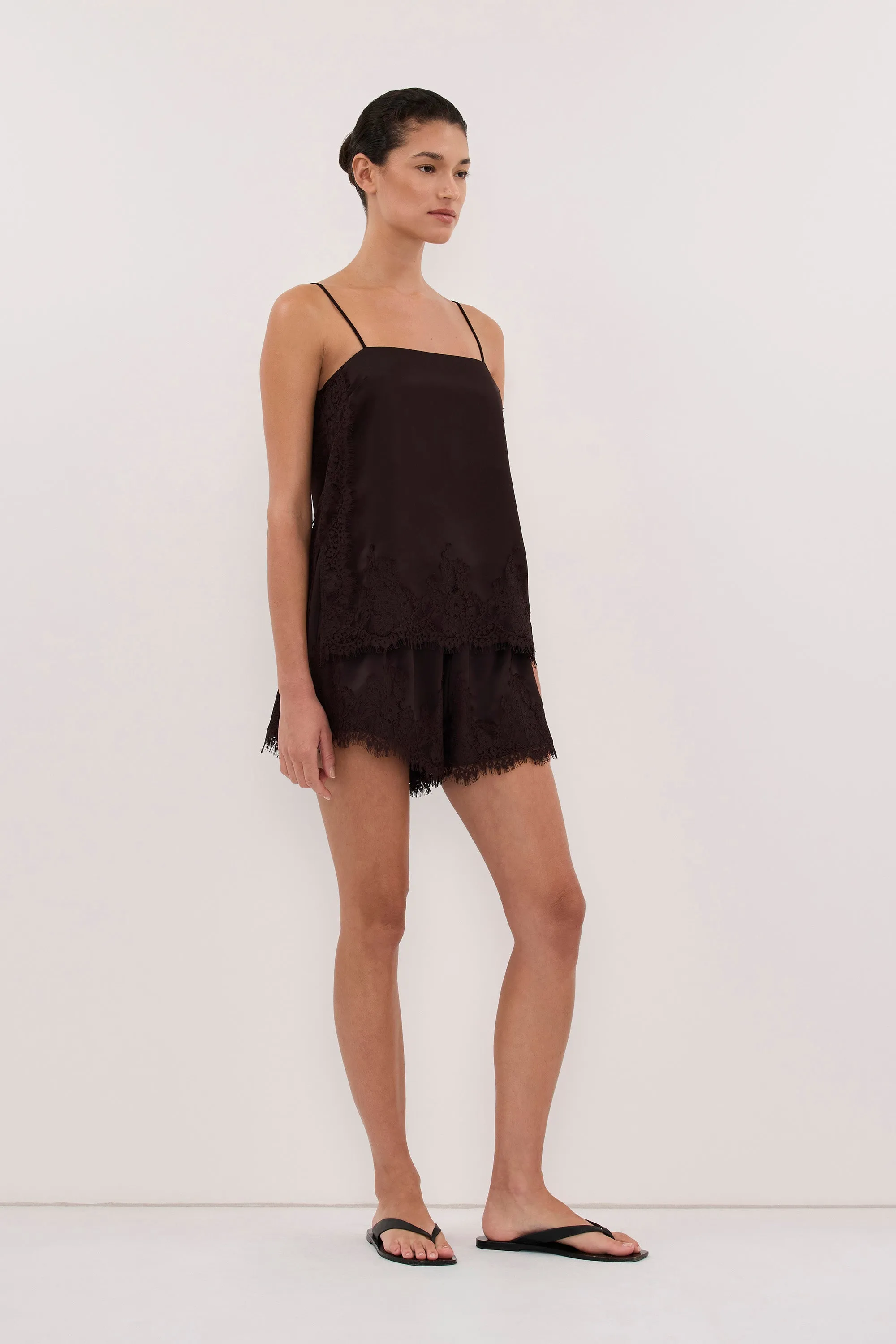SELENE ESPRESSO SATIN SHORT sold by Dissh product image thumbnail 3