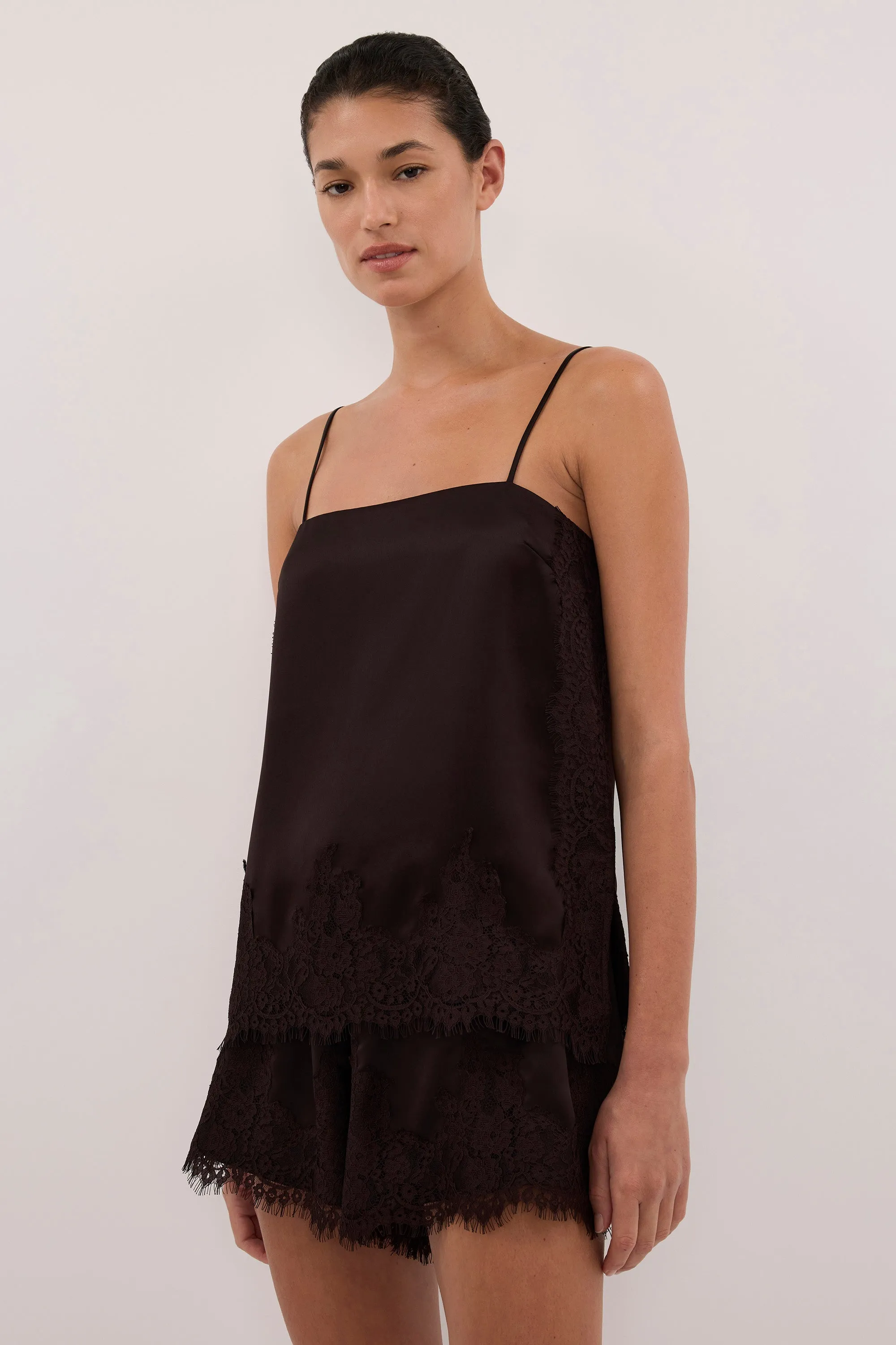 SELENE ESPRESSO SATIN SHORT sold by Dissh product image thumbnail 2