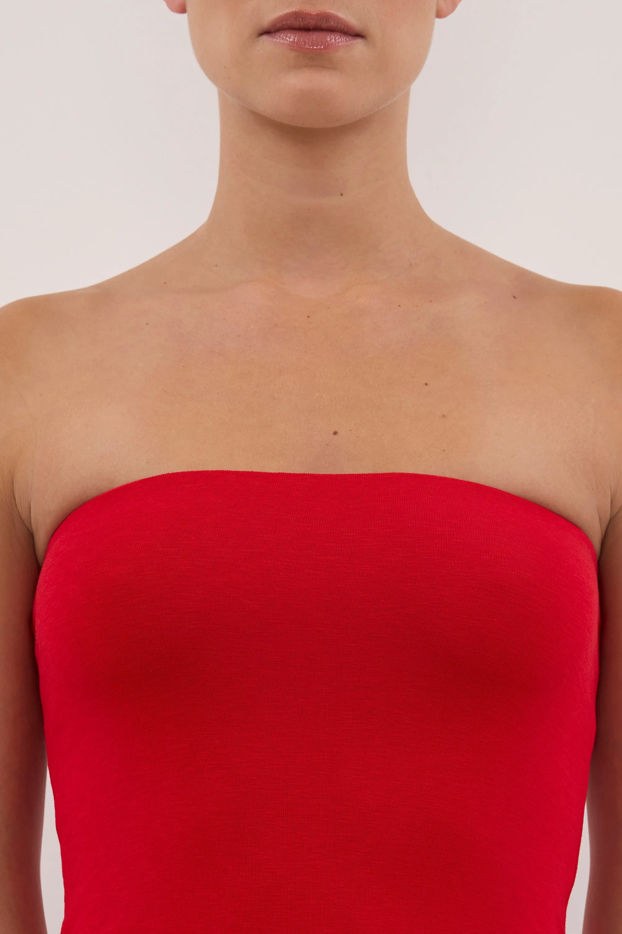 AVEN RED BANDEAU TOP sold by Dissh product image thumbnail 5