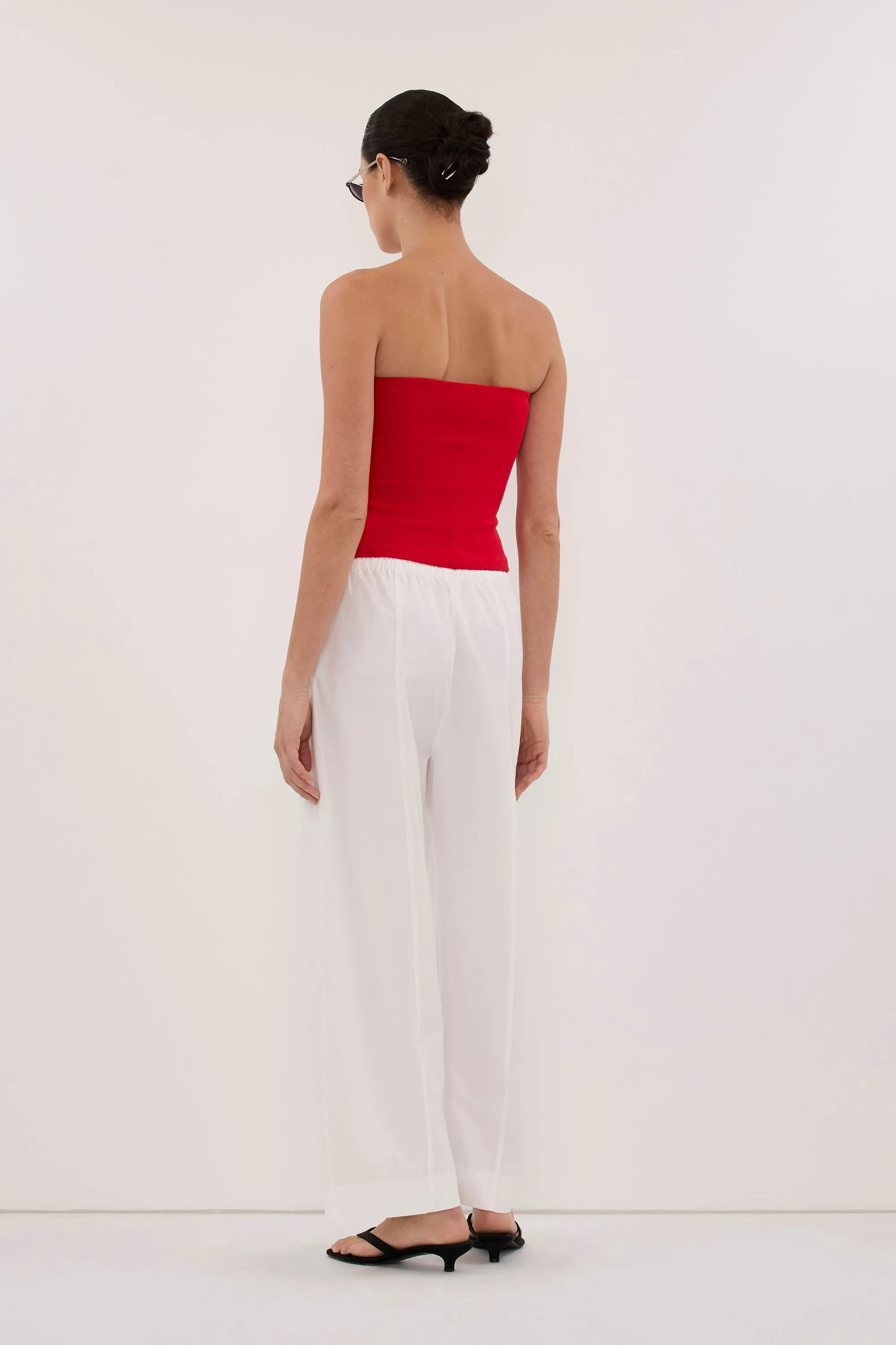 AVEN RED BANDEAU TOP sold by Dissh product image thumbnail 4