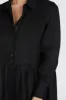 VIOLET BLACK LINEN MINI DRESS sold by Dissh