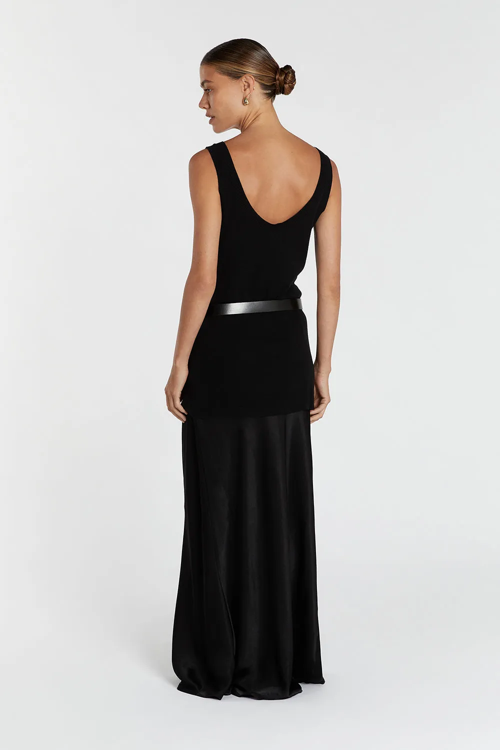 ALIA BLACK SCOOP KNIT TANK sold by Dissh product image thumbnail 4