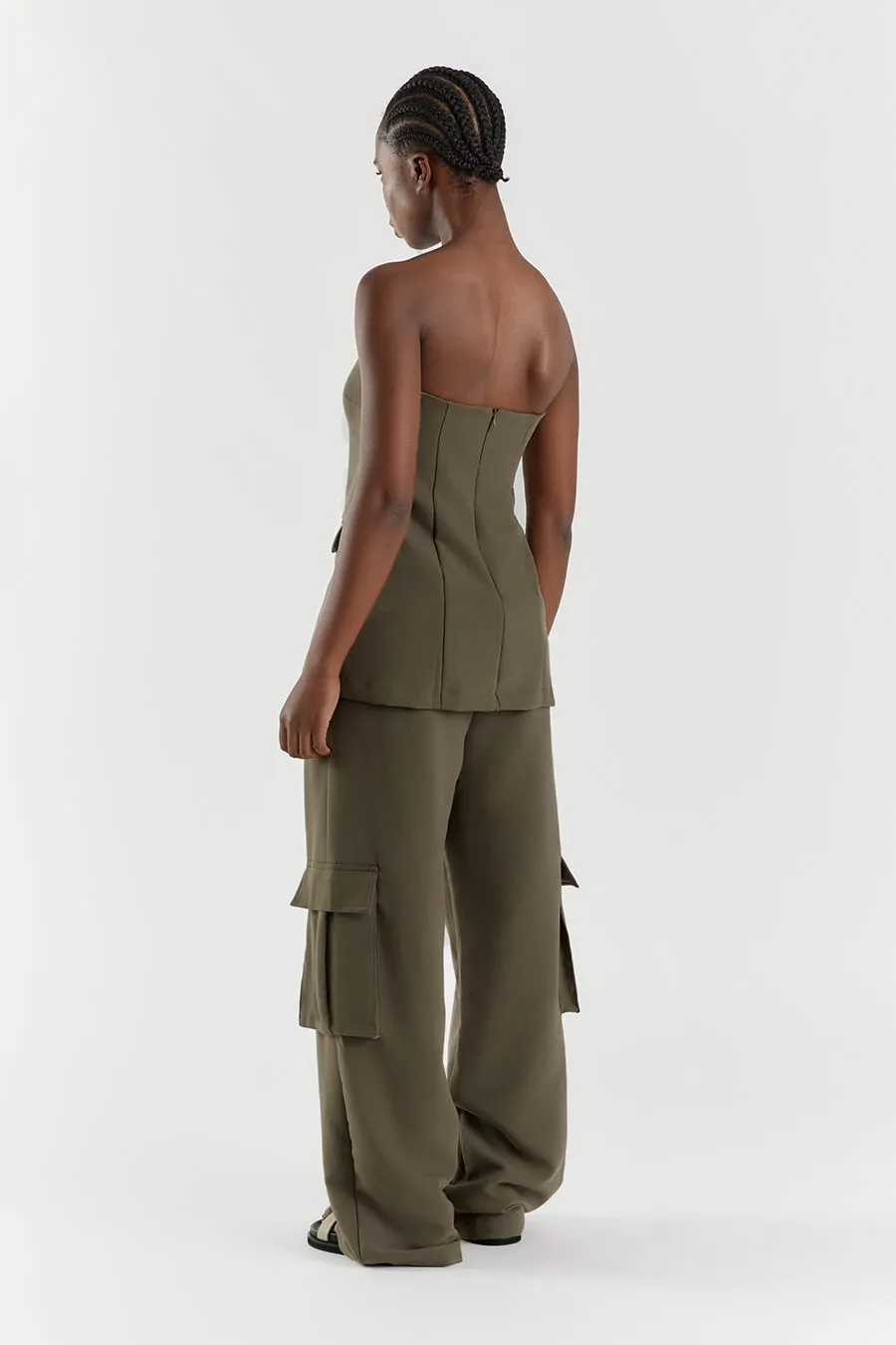 WILLA PETROL STRAPLESS TOP sold by Dissh product image thumbnail 4