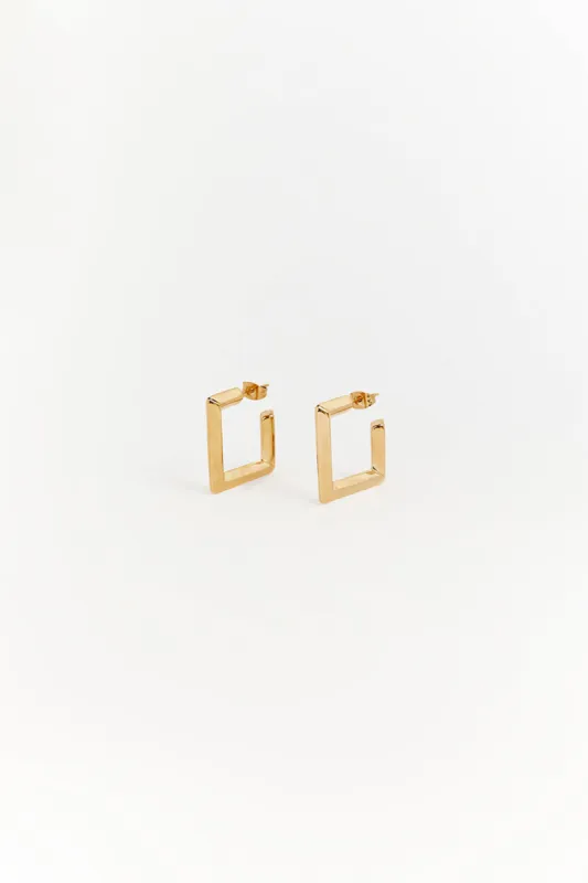 CENDRE MERCI GOLD HOOPS sold by Dissh