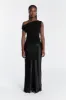 JUNIE BLACK KNIT TOP sold by Dissh