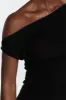 JUNIE BLACK KNIT TOP sold by Dissh
