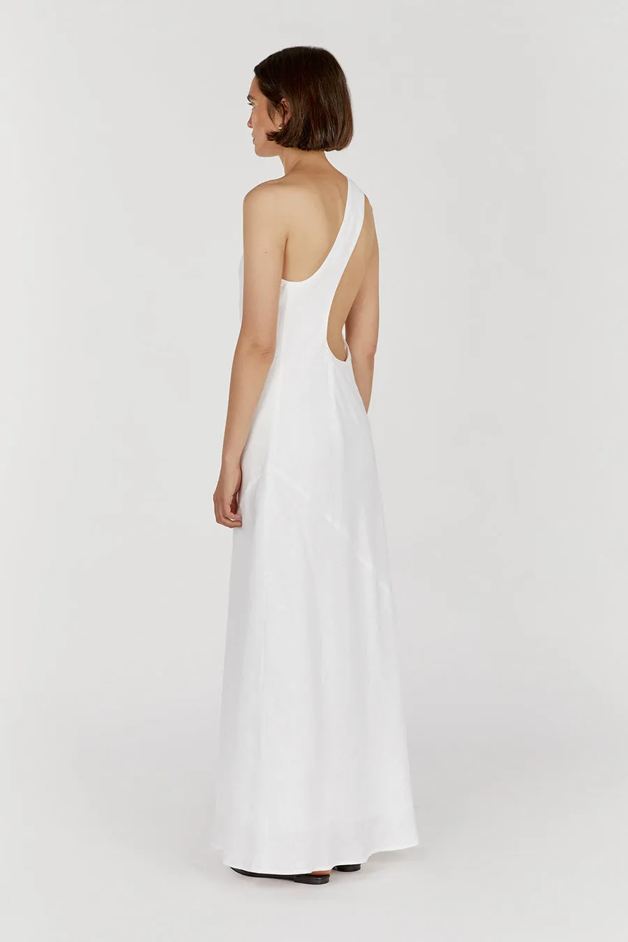 ADDISON WHITE LINEN AYSM MAXI DRESS sold by Dissh product image thumbnail 2