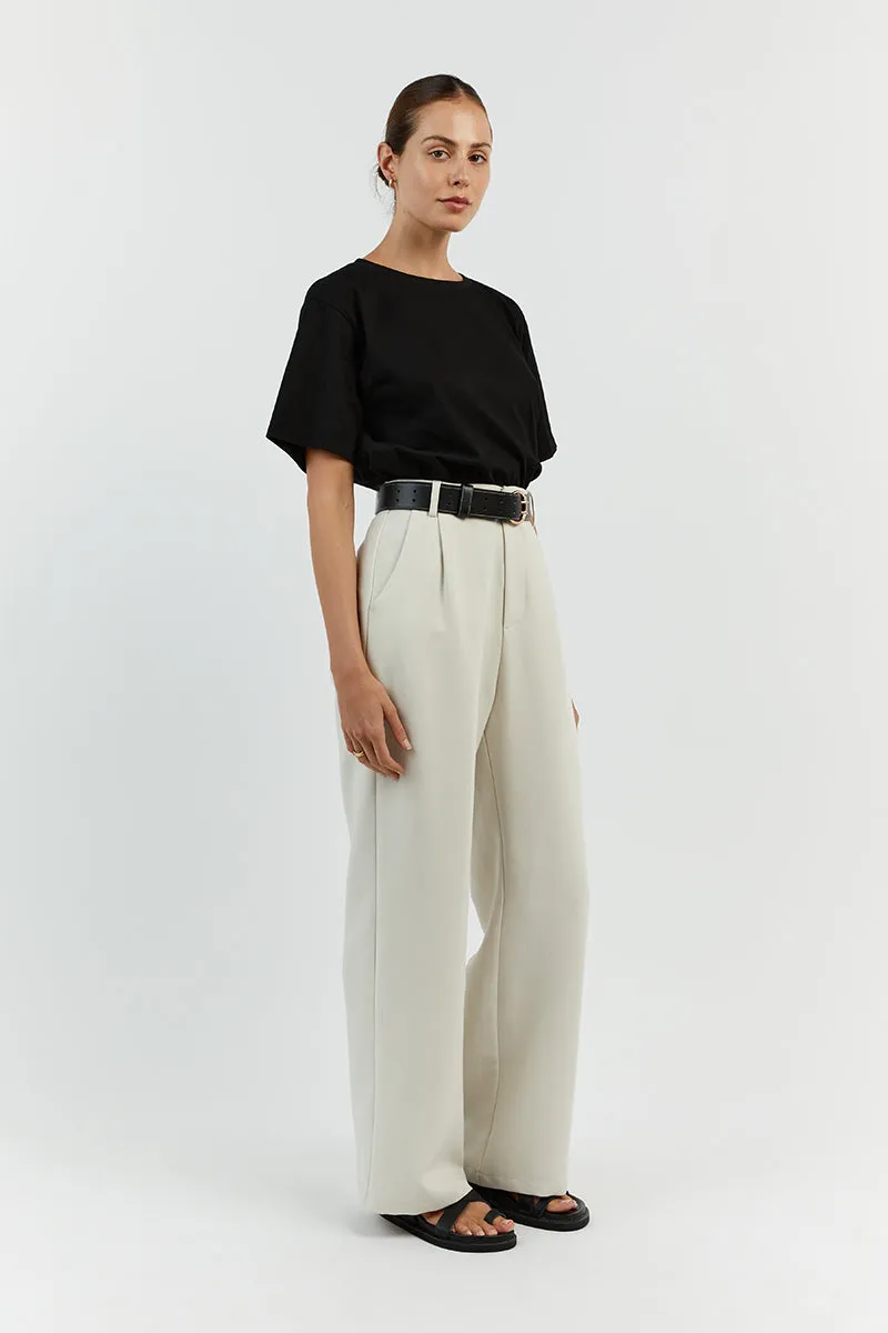 CHARLOTTE BLACK CREW NECK TEE sold by Dissh product image thumbnail 3