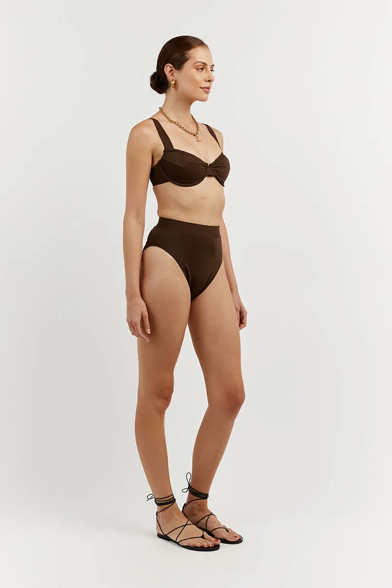 AMAYA CHOC HIGH CUT BRIEF sold by Dissh product image thumbnail 3